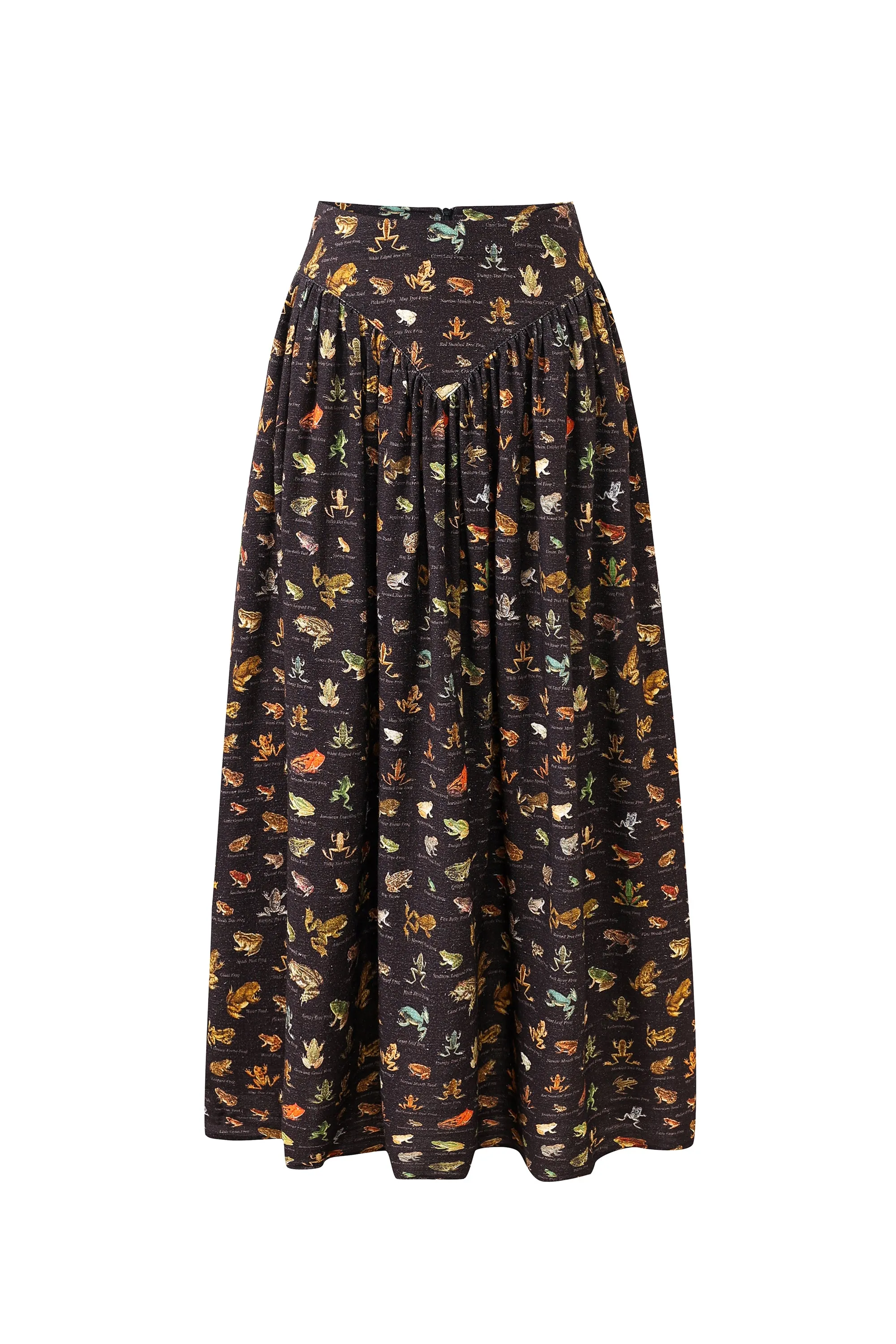 2 left - Park Skirt Soft Linen Favorite Frogs sold by Fashion Brand Company