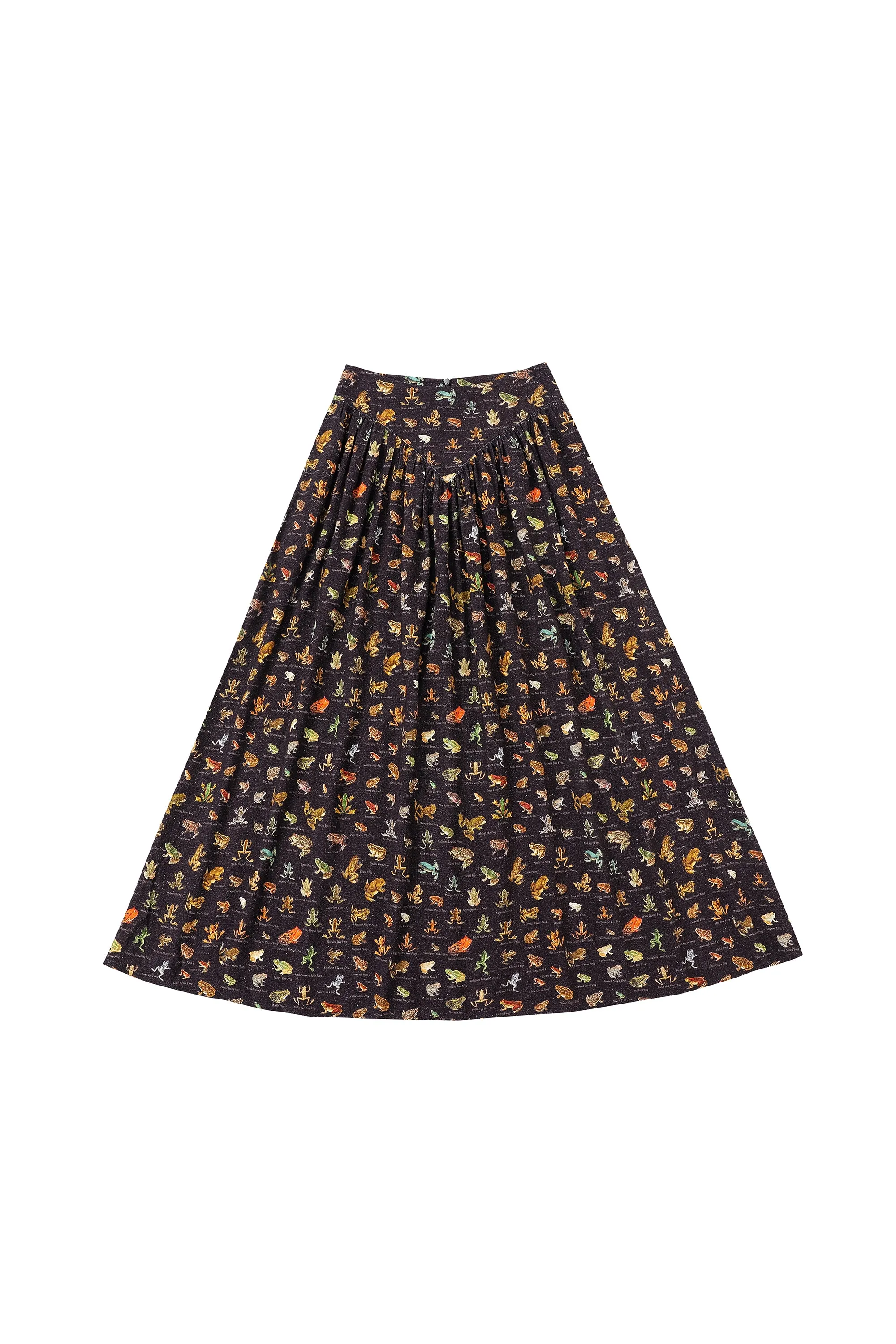 2 left - Park Skirt Soft Linen Favorite Frogs sold by Fashion Brand Company product image thumbnail 2