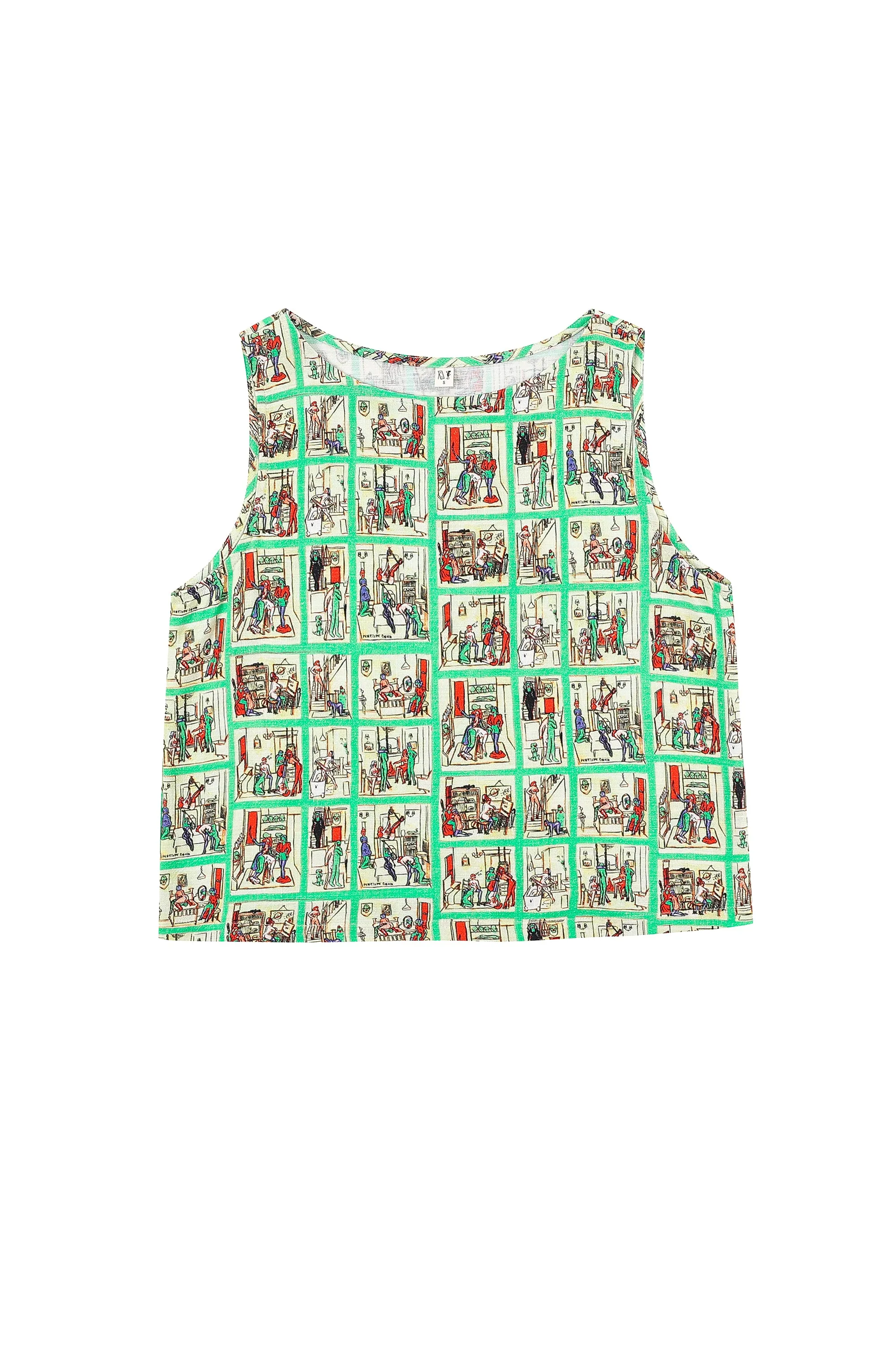 Shift Tank Soft Linen Sex House sold by Fashion Brand Company product image thumbnail 3