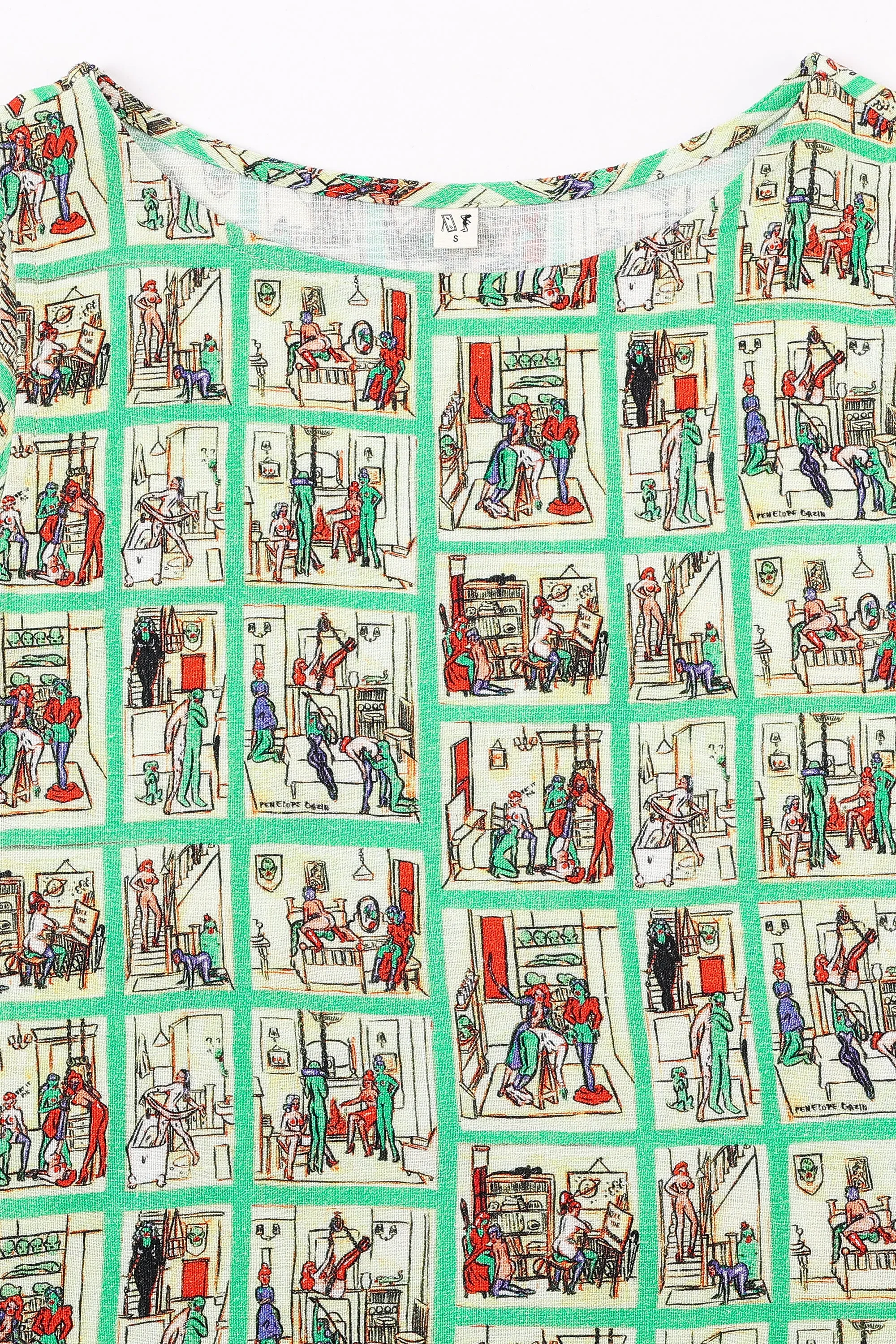 Shift Tank Soft Linen Sex House sold by Fashion Brand Company product image thumbnail 4