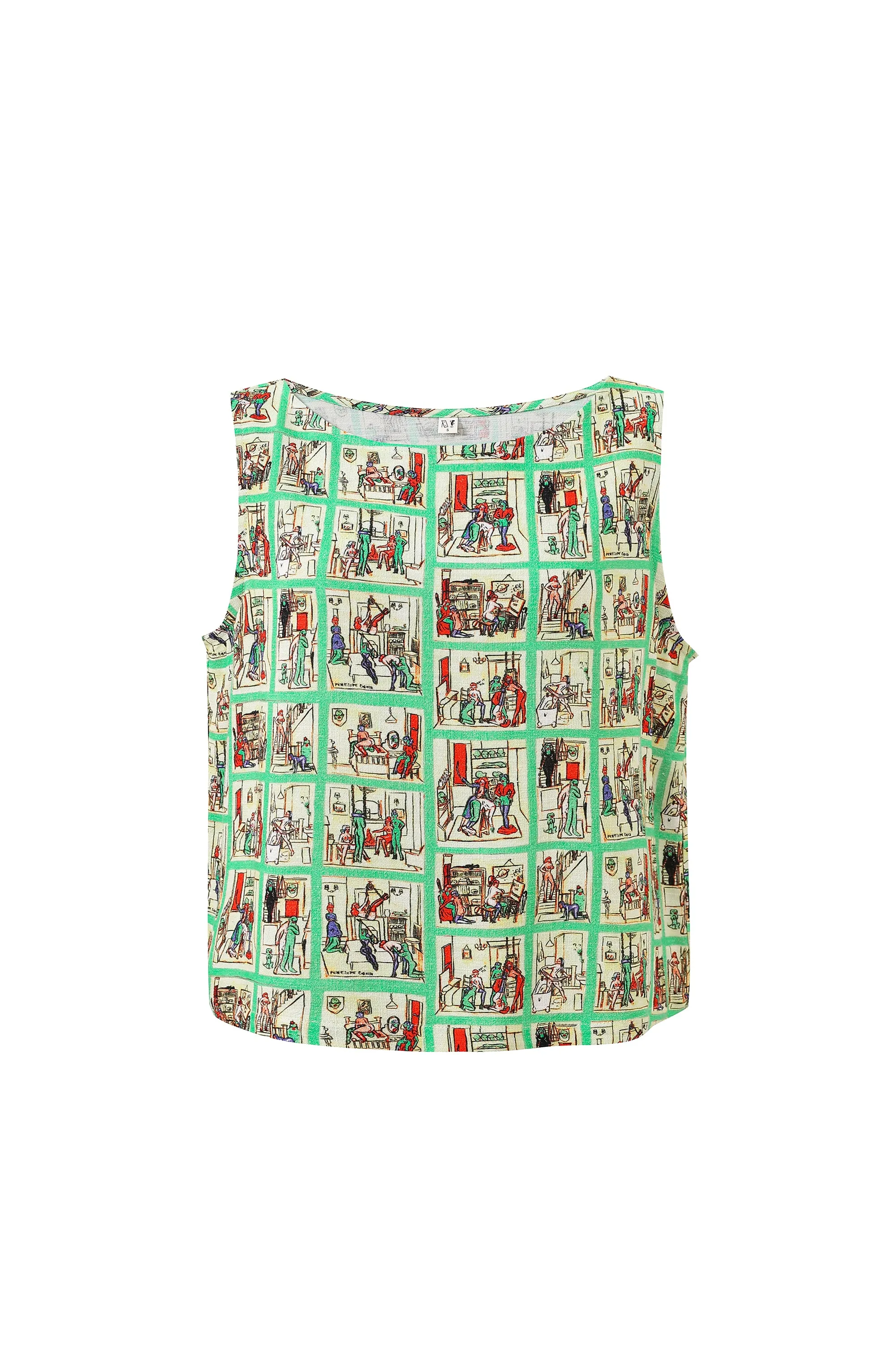 Shift Tank Soft Linen Sex House sold by Fashion Brand Company