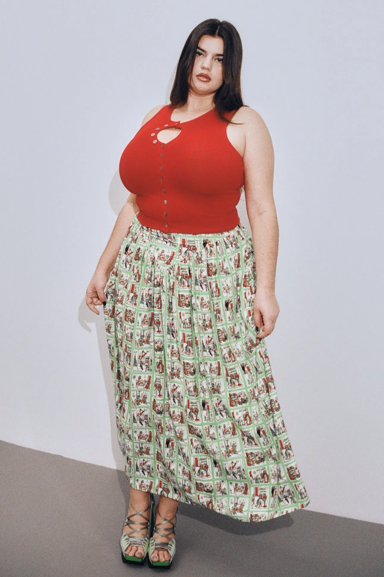 Park Skirt Soft Linen Sex House sold by Fashion Brand Company product image thumbnail 3