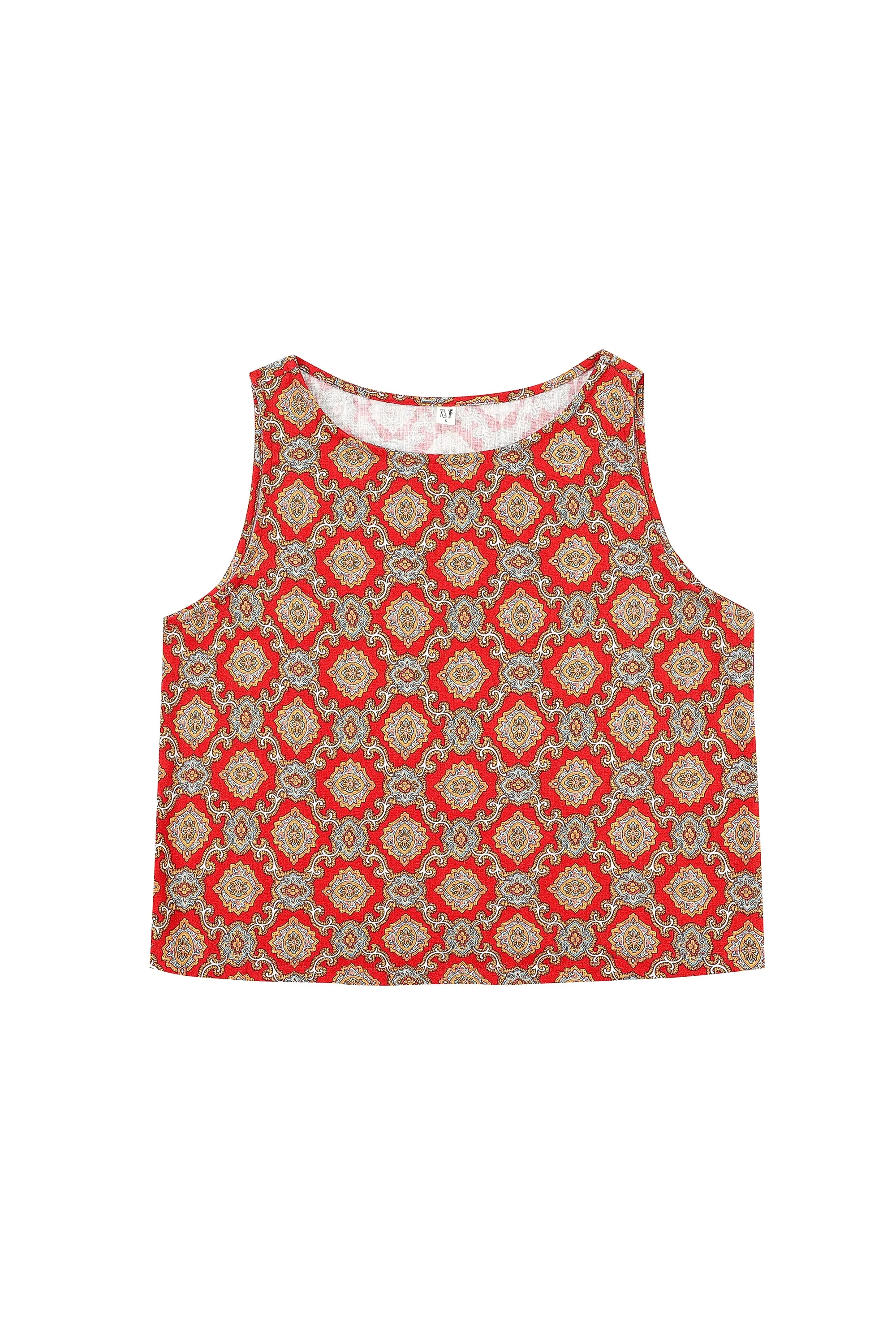 Shift Tank Soft Linen Fancy Red Couch sold by Fashion Brand Company product image thumbnail 5