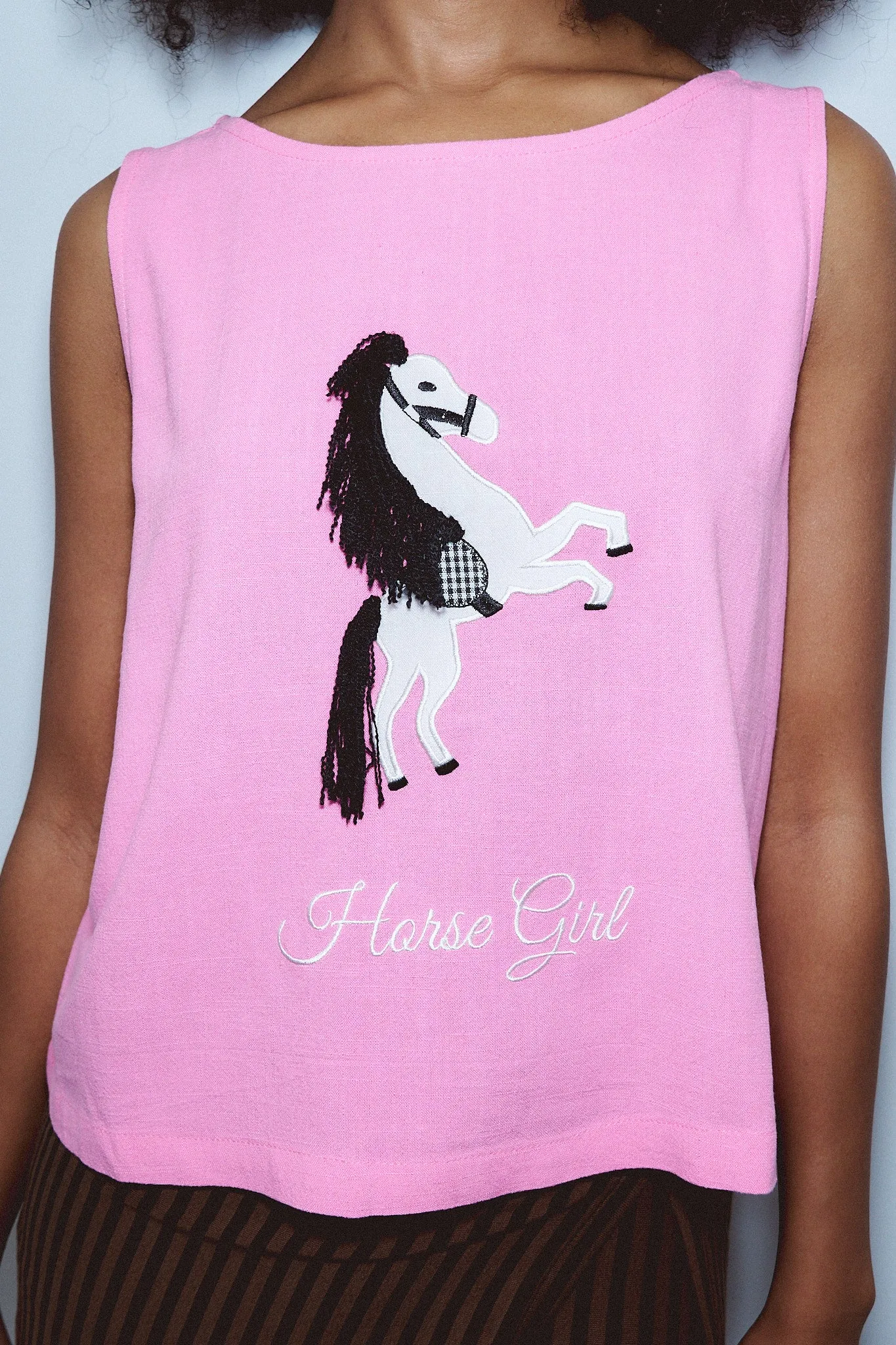 Horse Girl Soft Linen Shift Tank sold by Fashion Brand Company