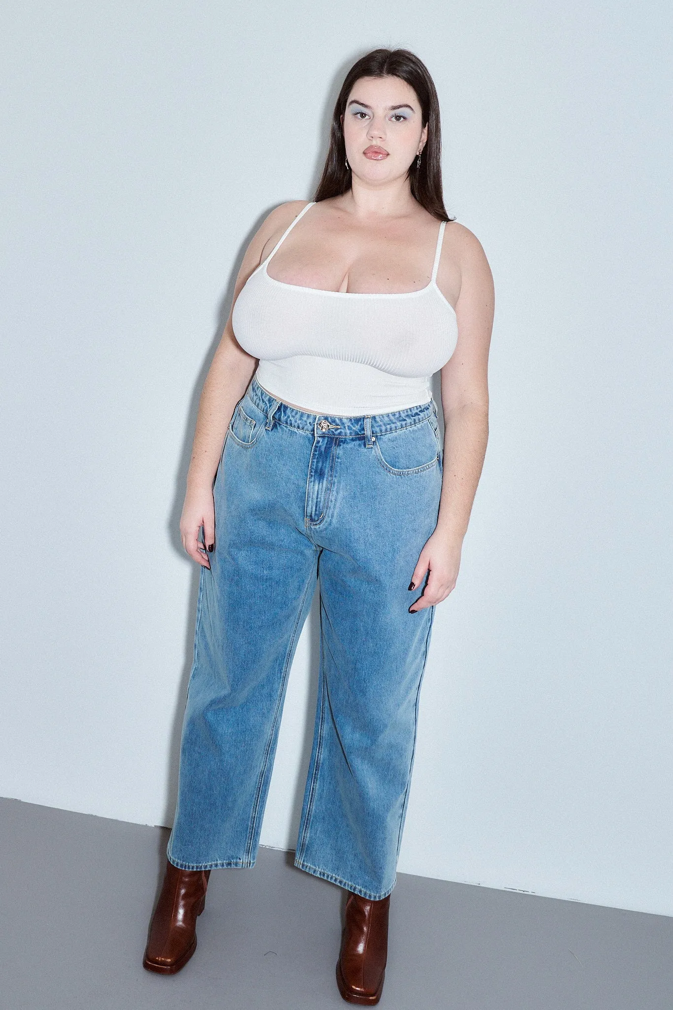 Tencel Rib Cami White sold by Fashion Brand Company product image thumbnail 5