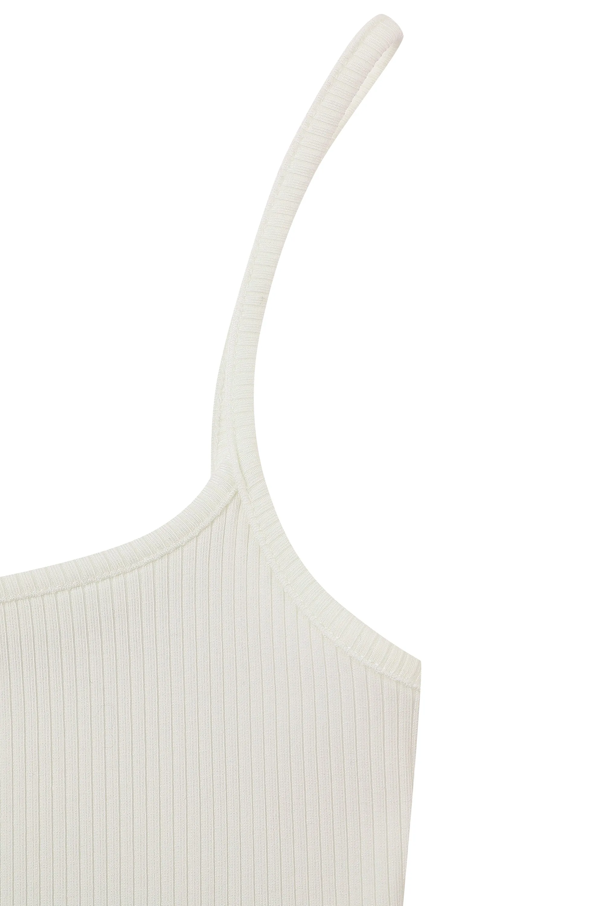 Tencel Rib Cami White sold by Fashion Brand Company product image thumbnail 4