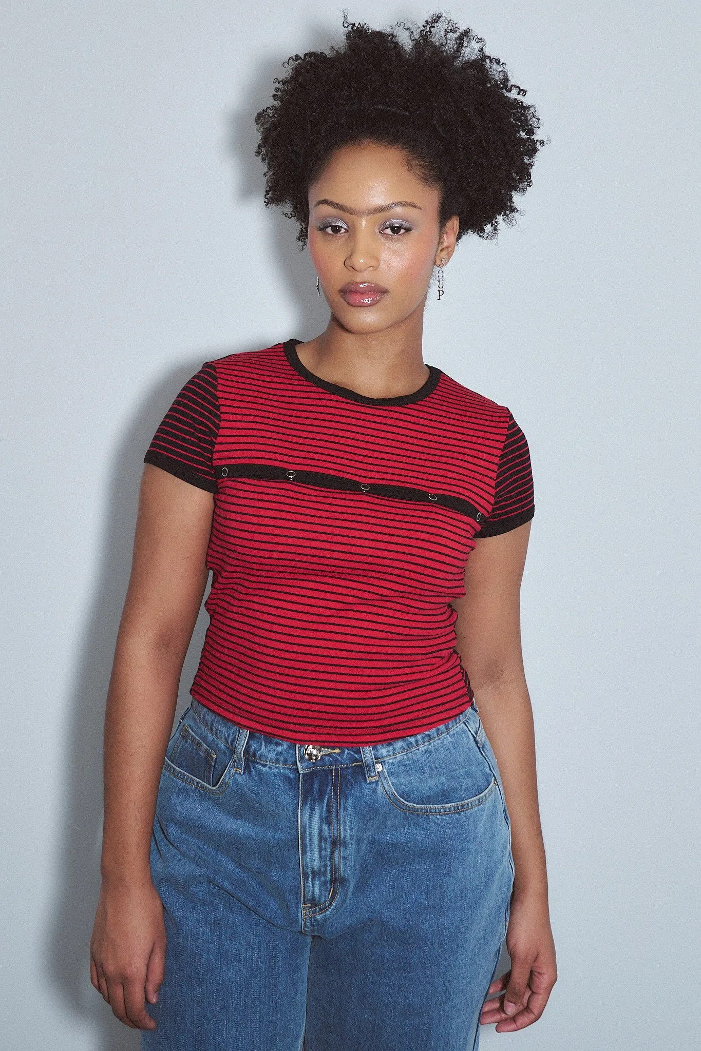 Calvin Snap Tee Blood Stripe sold by Fashion Brand Company product image thumbnail 4