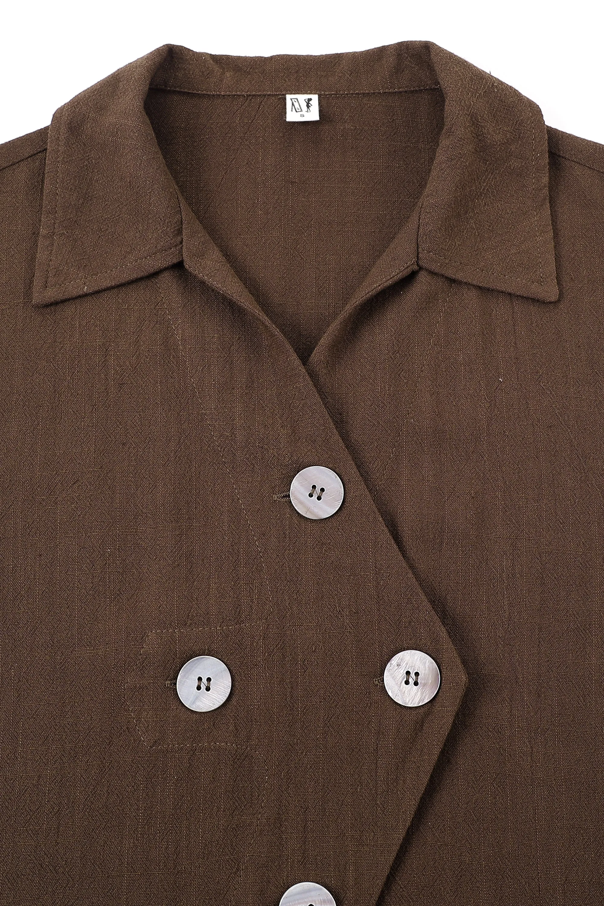 Quad Button Soft Linen Shirt sold by Fashion Brand Company product image thumbnail 5