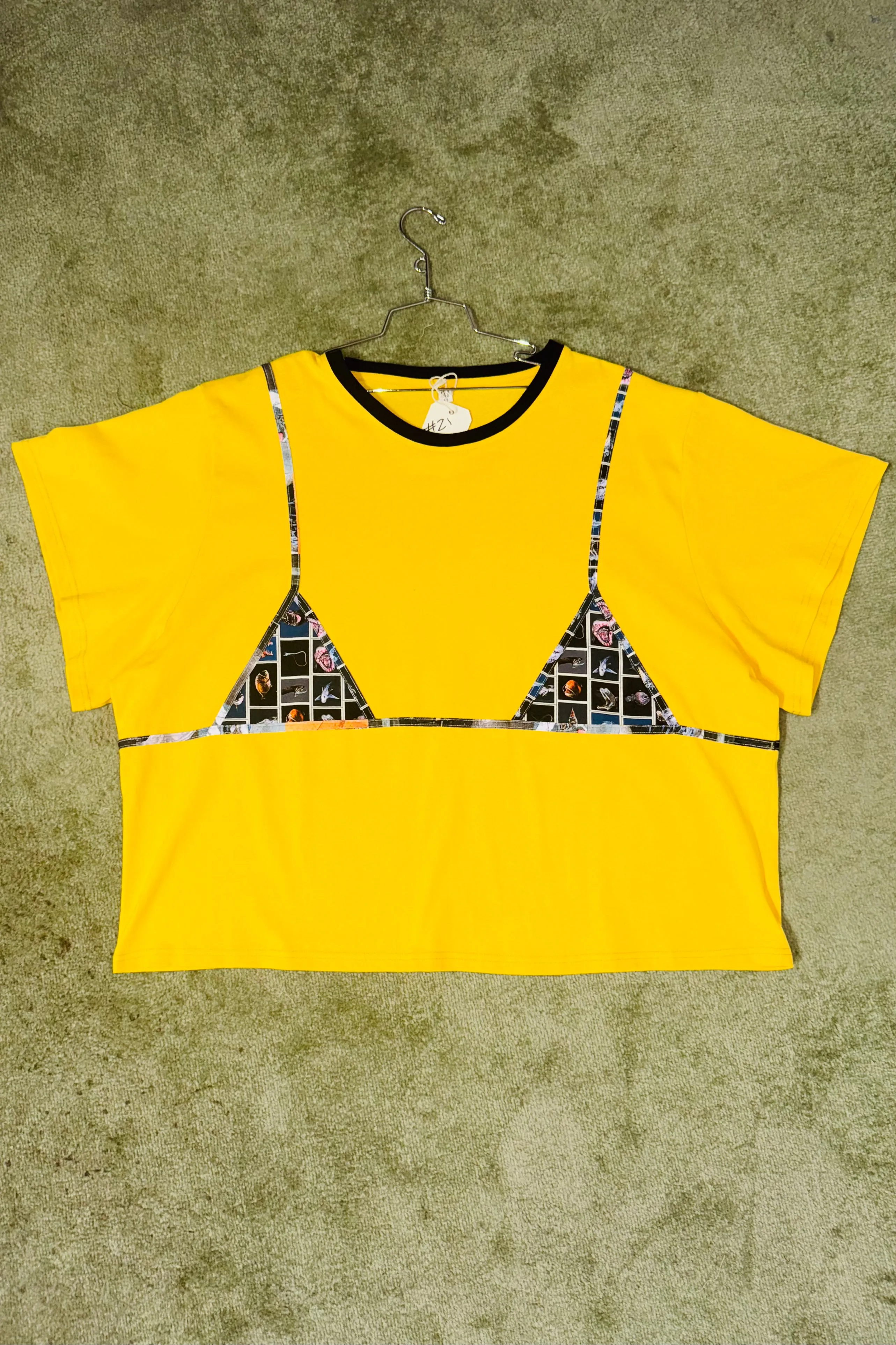 #21 4X Scrap Bikini Bod Tommy Tee Yellow / Cute Fish Bikini sold by Fashion Brand Company