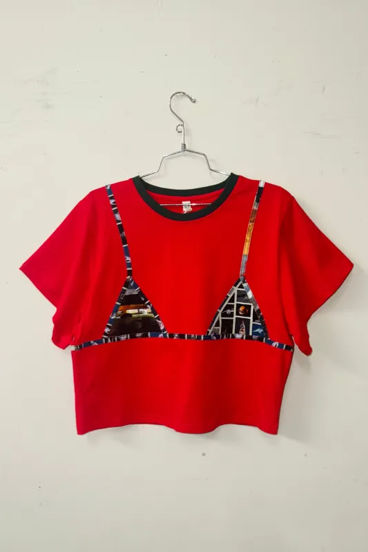 #14 XL Scrap Bikini Bod Tommy Tee Red / NYC Garbage made by Fashion Brand Company