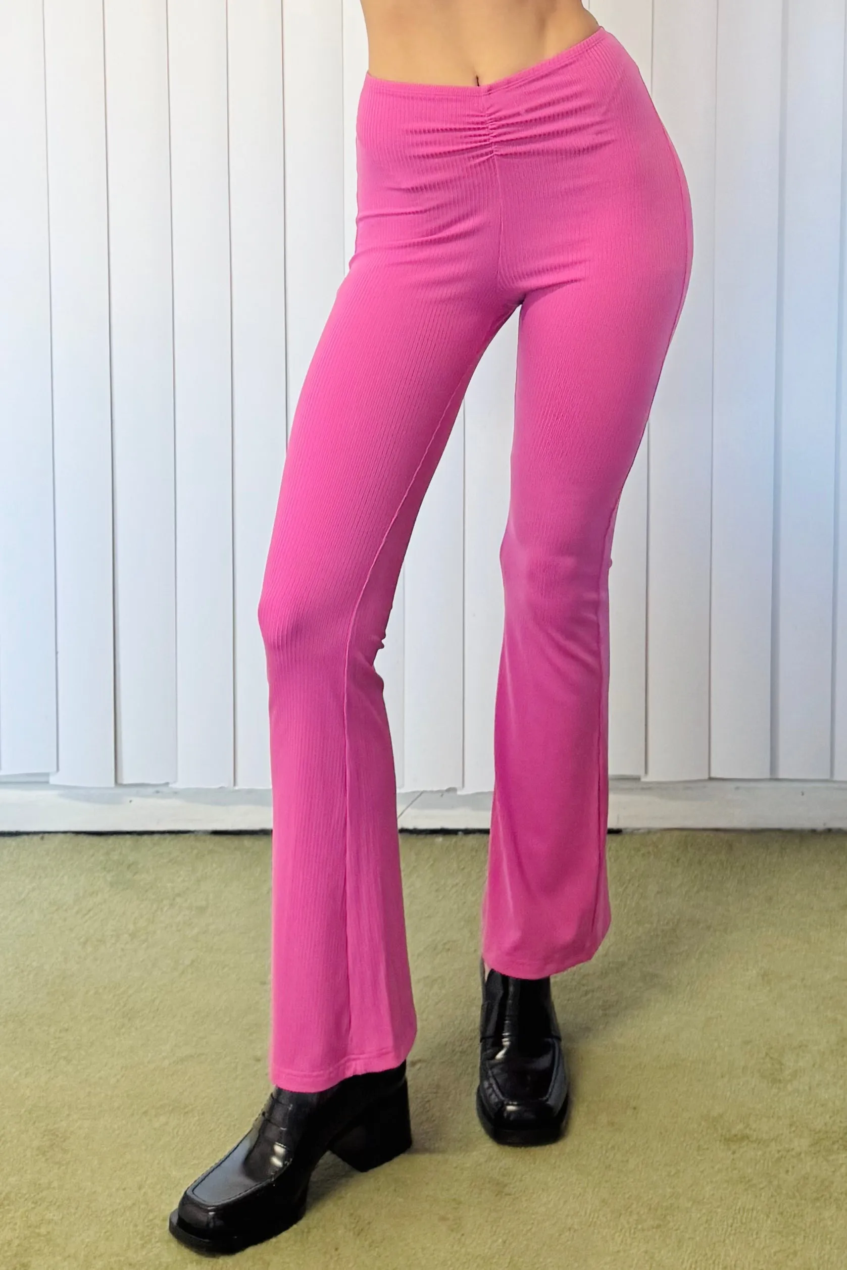 SAMPLE #3 - S Pink Tencel Scrunch Pants sold by Fashion Brand Company