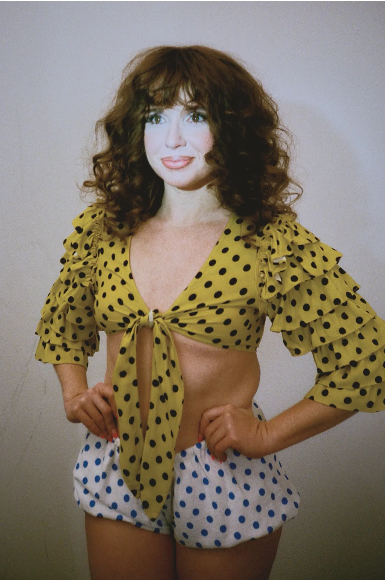 Rumba Top Soft Linen Yellow Polka Dot sold by Fashion Brand Company product image thumbnail 4