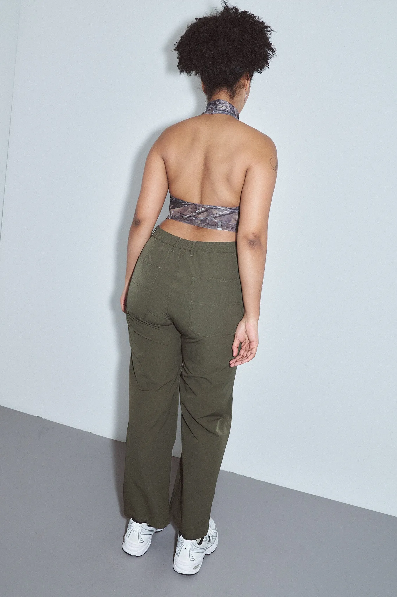 High Waisted Trail Pants Moss sold by Fashion Brand Company product image thumbnail 5