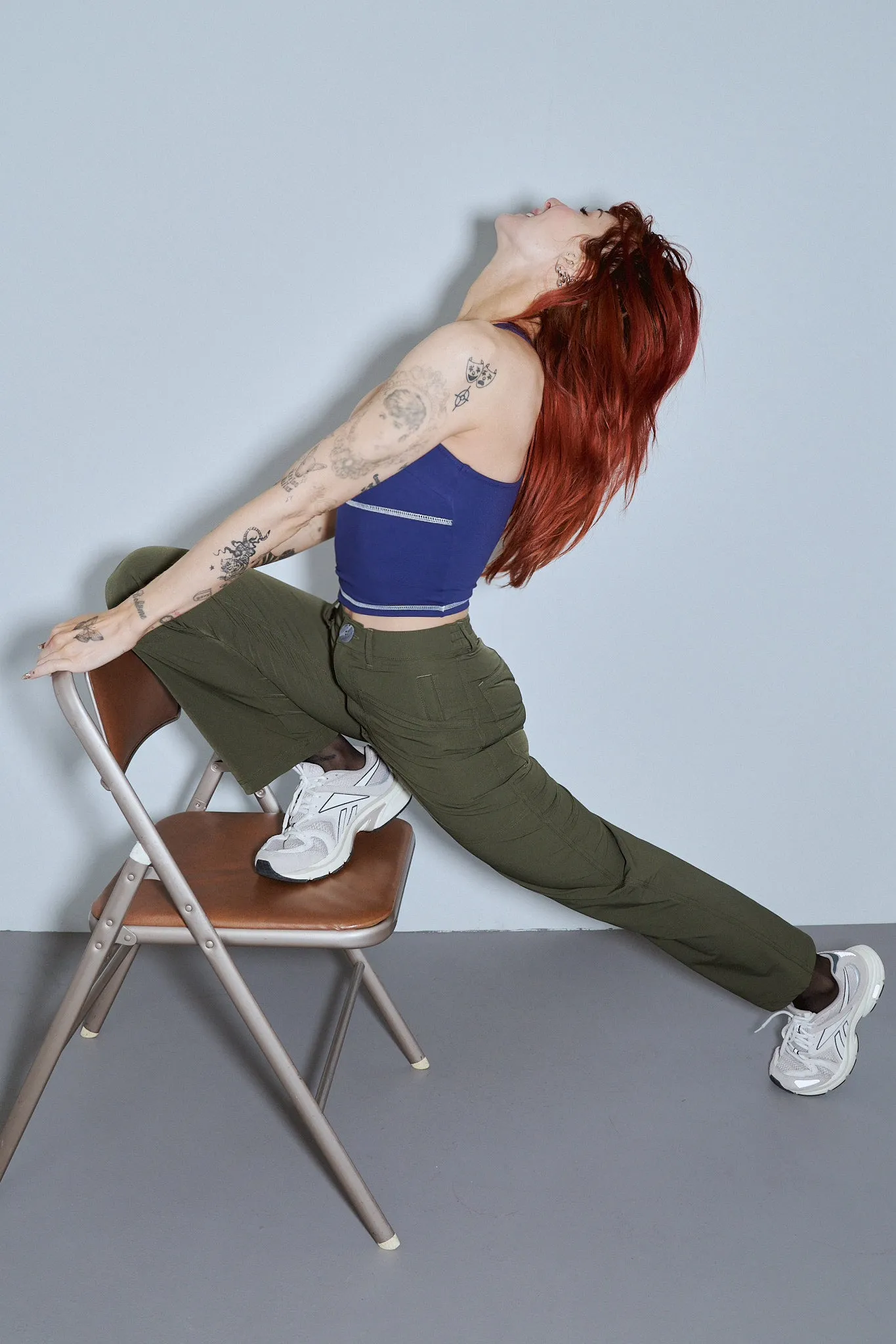 High Waisted Trail Pants Moss sold by Fashion Brand Company product image thumbnail 4