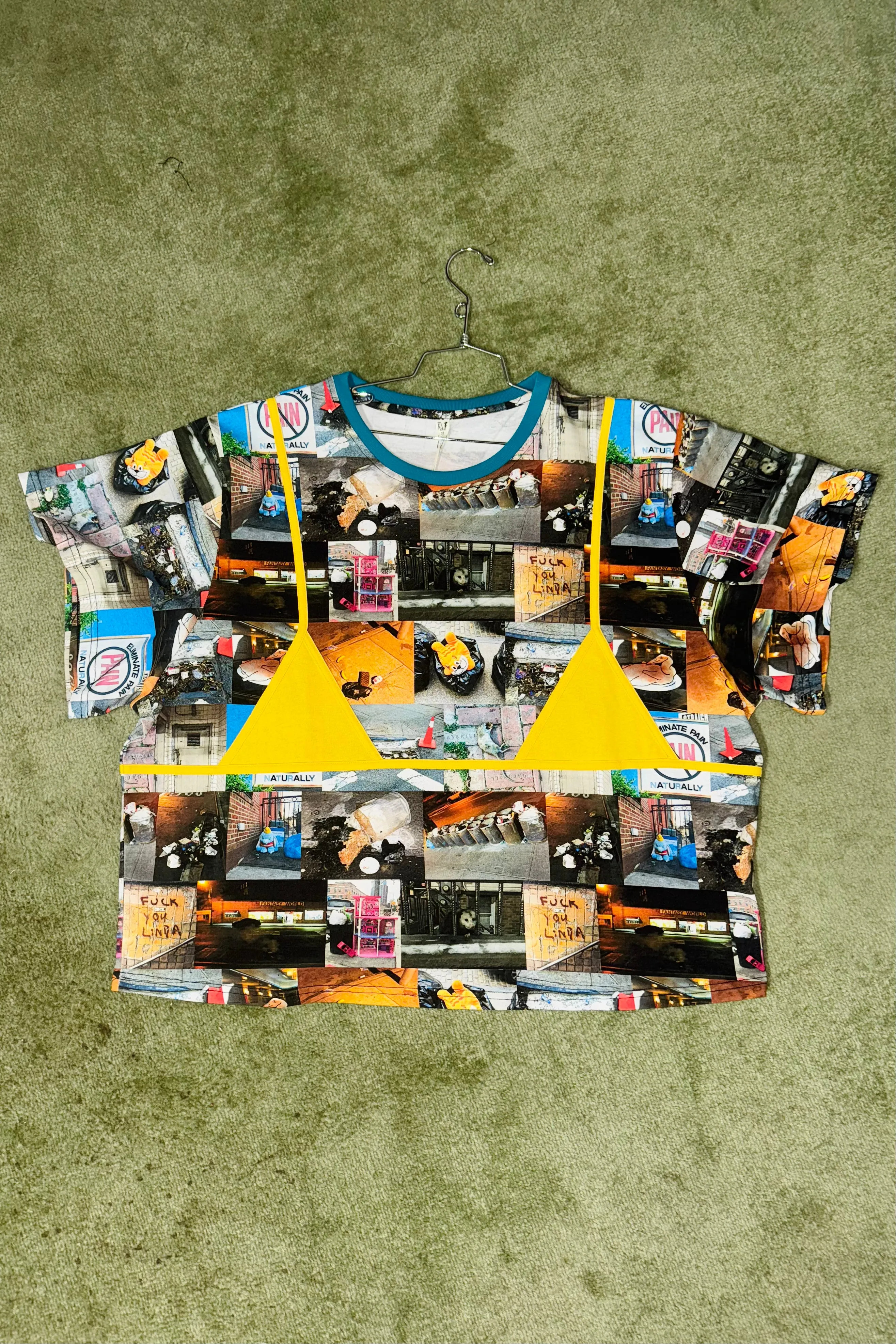 #17 Scrap Bikini Bod Tommy Tee NYC Trash / Yellow Bikini sold by Fashion Brand Company