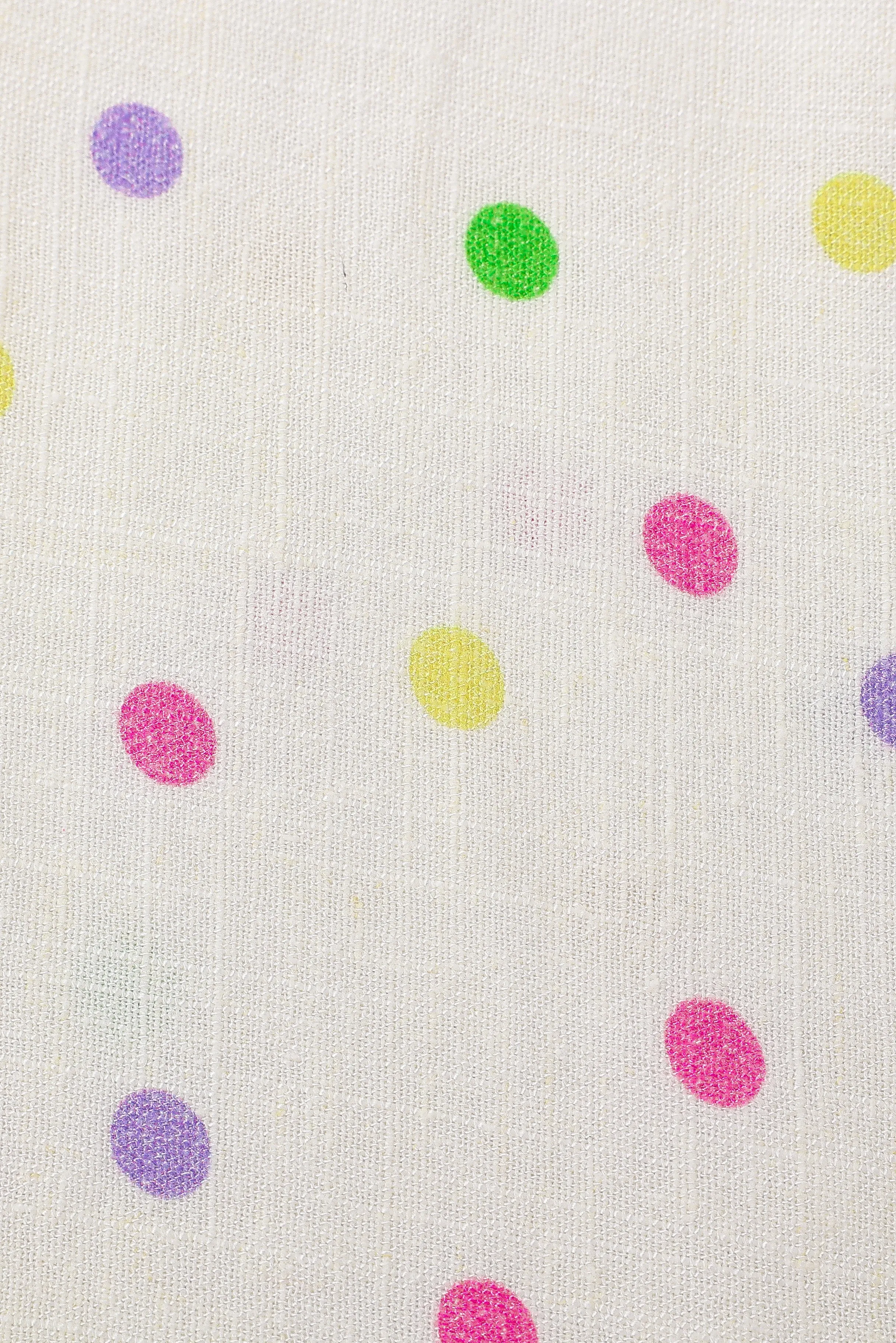 Unisex Clown Collar Soft Linen Jumpsuit Funfetti Dot sold by Fashion Brand Company product image thumbnail 3