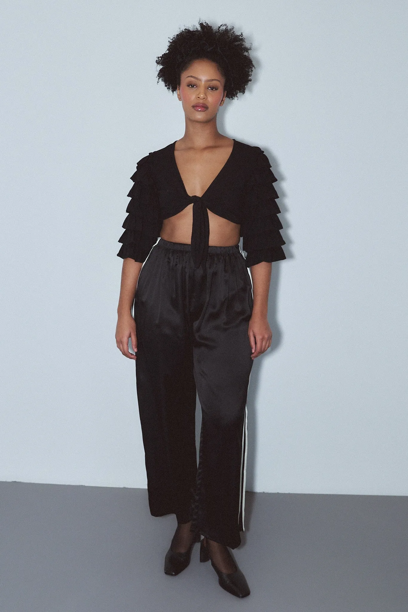 Rumba Top Soft Linen Black sold by Fashion Brand Company product image thumbnail 5