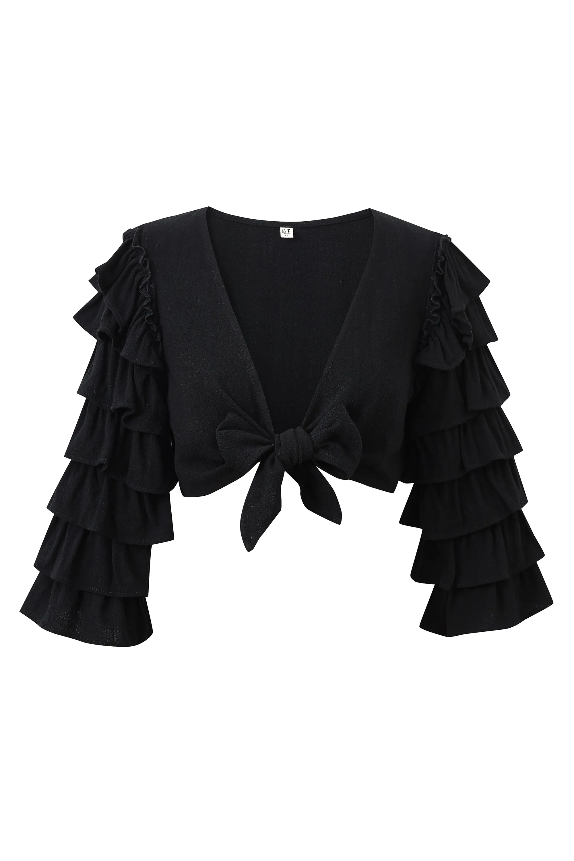 Rumba Top Soft Linen Black sold by Fashion Brand Company product image thumbnail 2