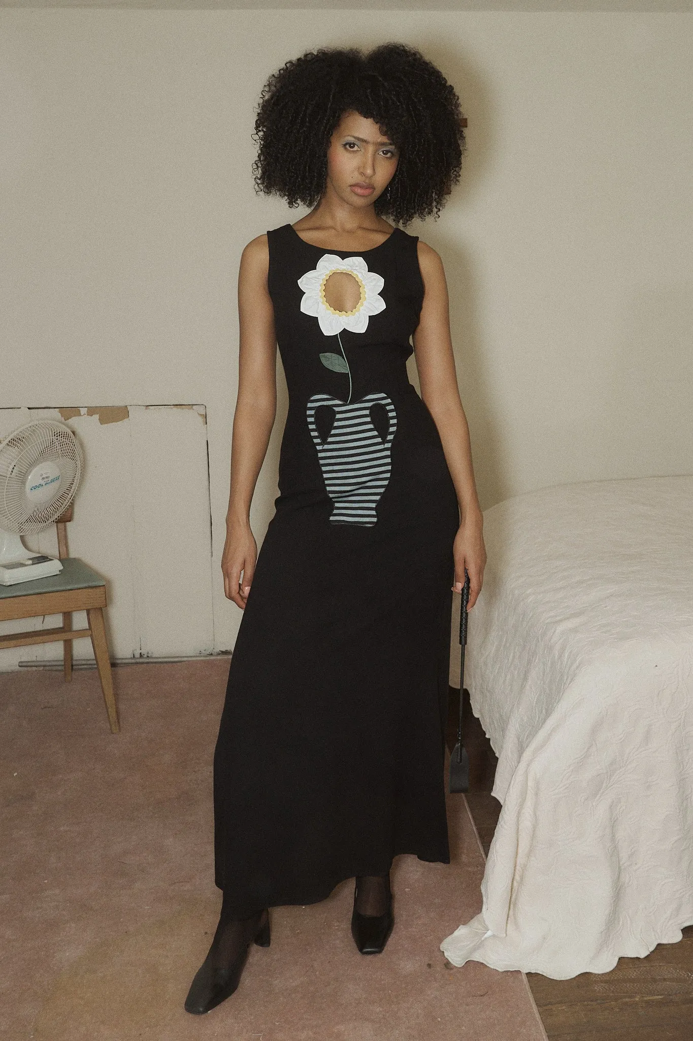 Good Woman Flower Vase Linen Dress sold by Fashion Brand Company product image thumbnail 3