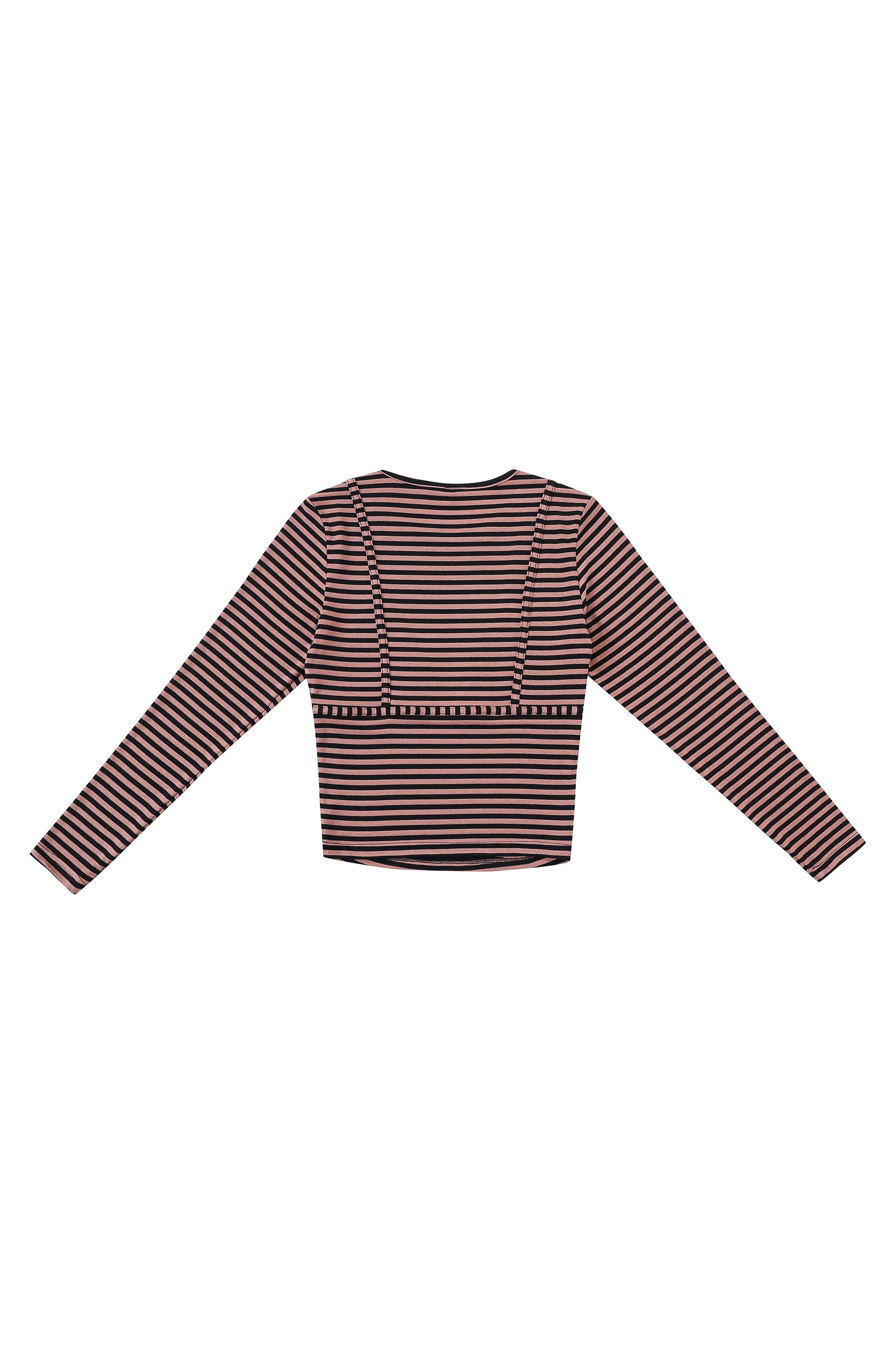 Long Sleeve Bikini Bod Pink Stripe sold by Fashion Brand Company product image thumbnail 3