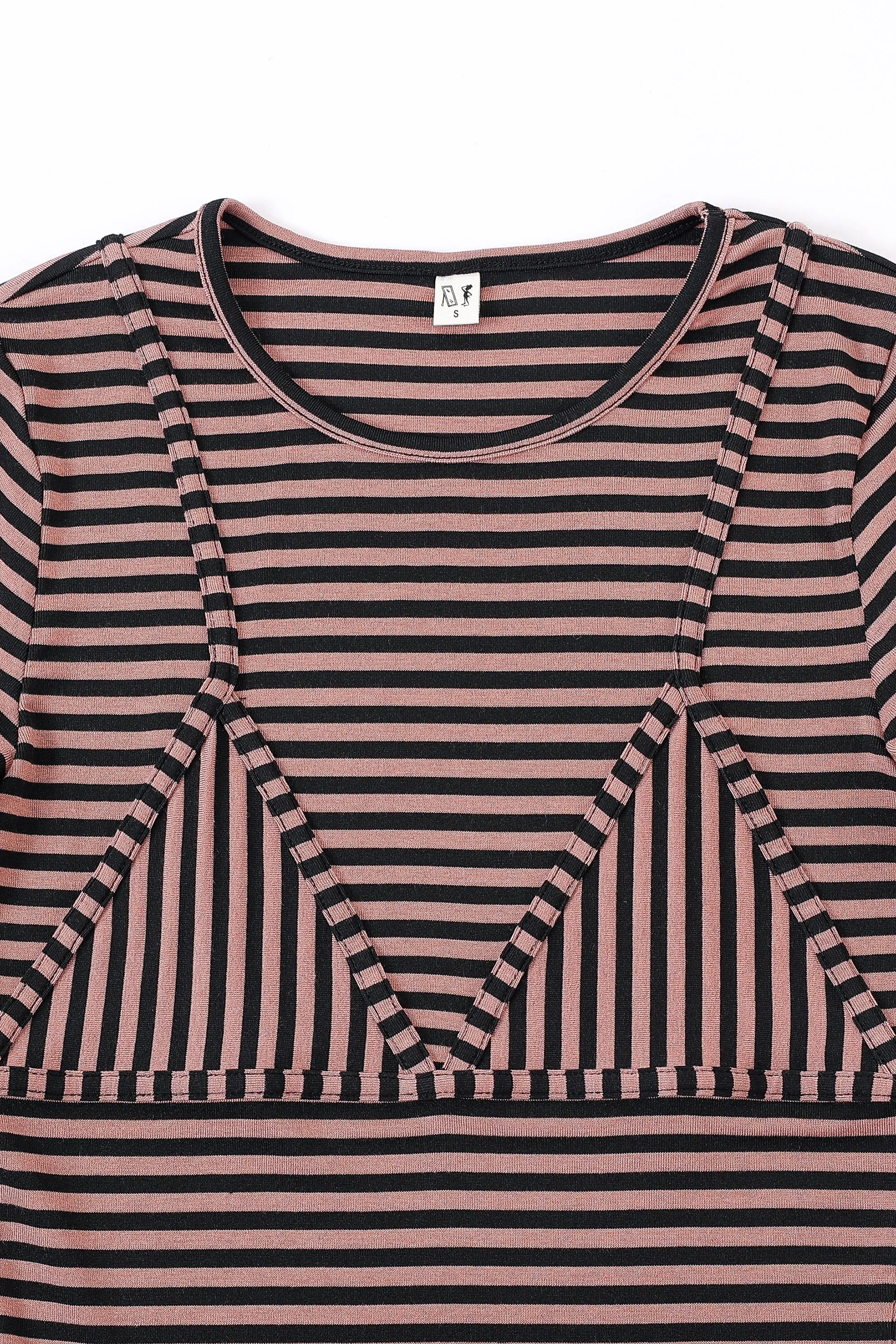Long Sleeve Bikini Bod Pink Stripe sold by Fashion Brand Company product image thumbnail 2