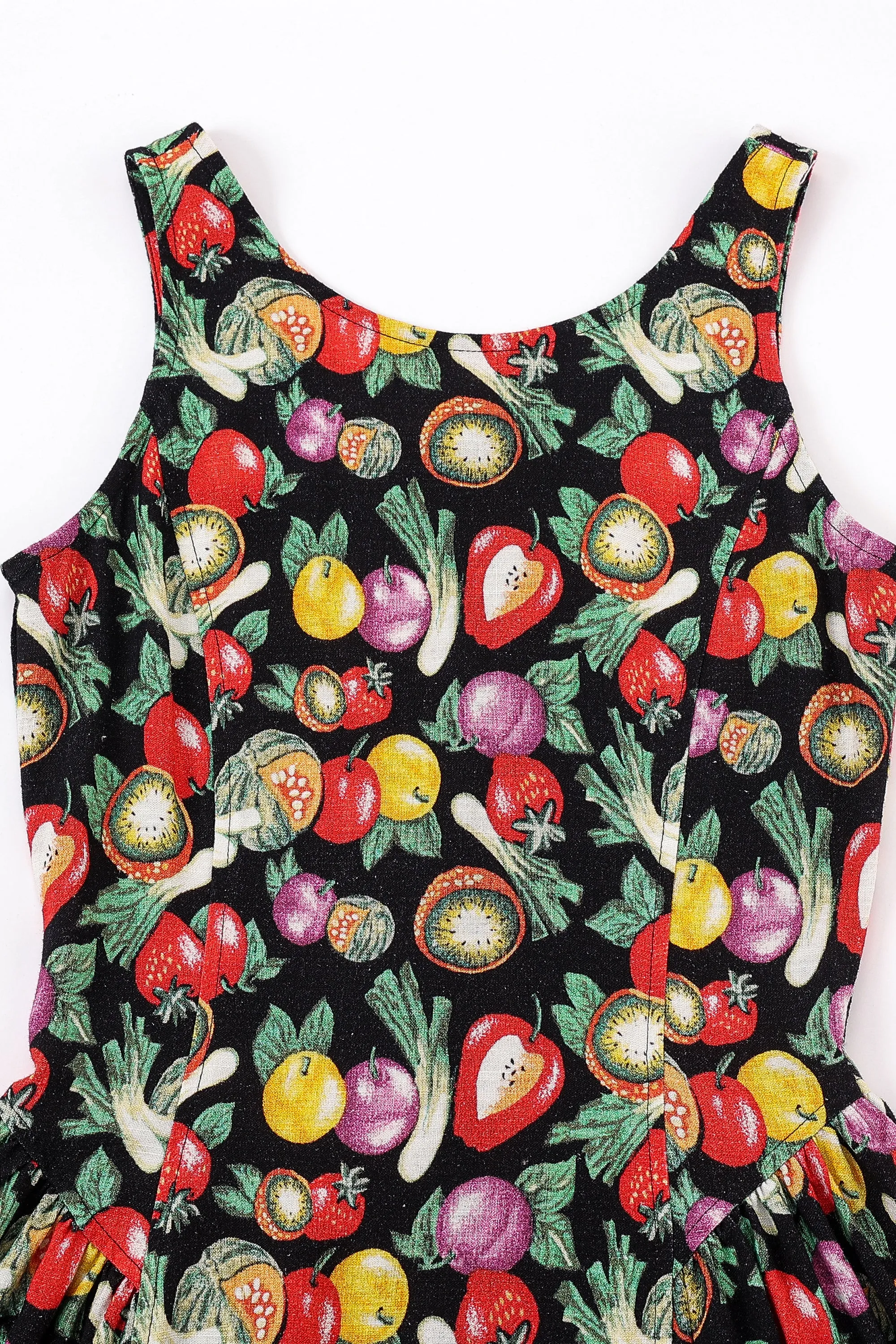 Barefoot Mini Dress Soft Linen Vegetable Medley sold by Fashion Brand Company product image thumbnail 3