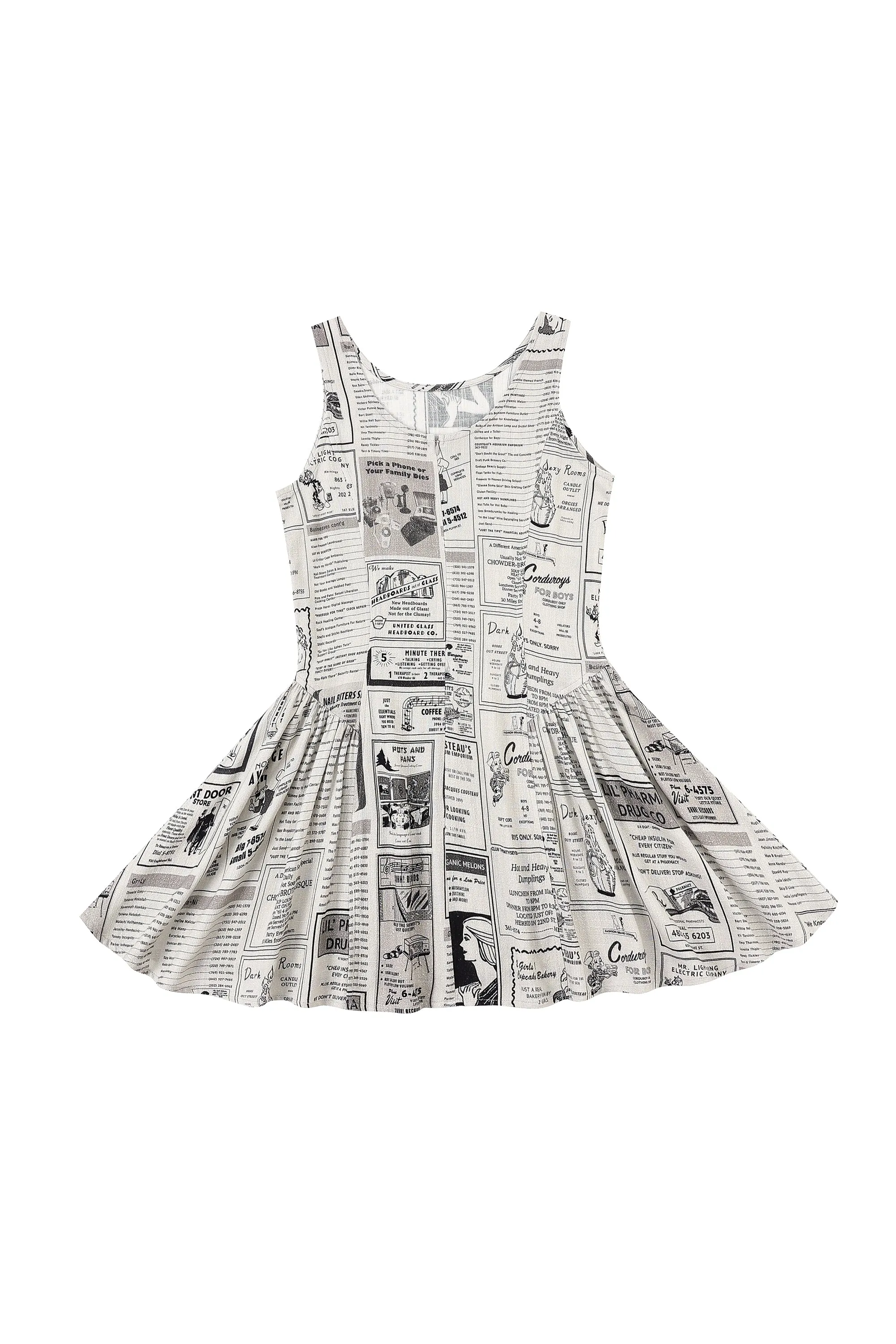 Barefoot mini Dress Soft Linen White Pages sold by Fashion Brand Company product image thumbnail 5