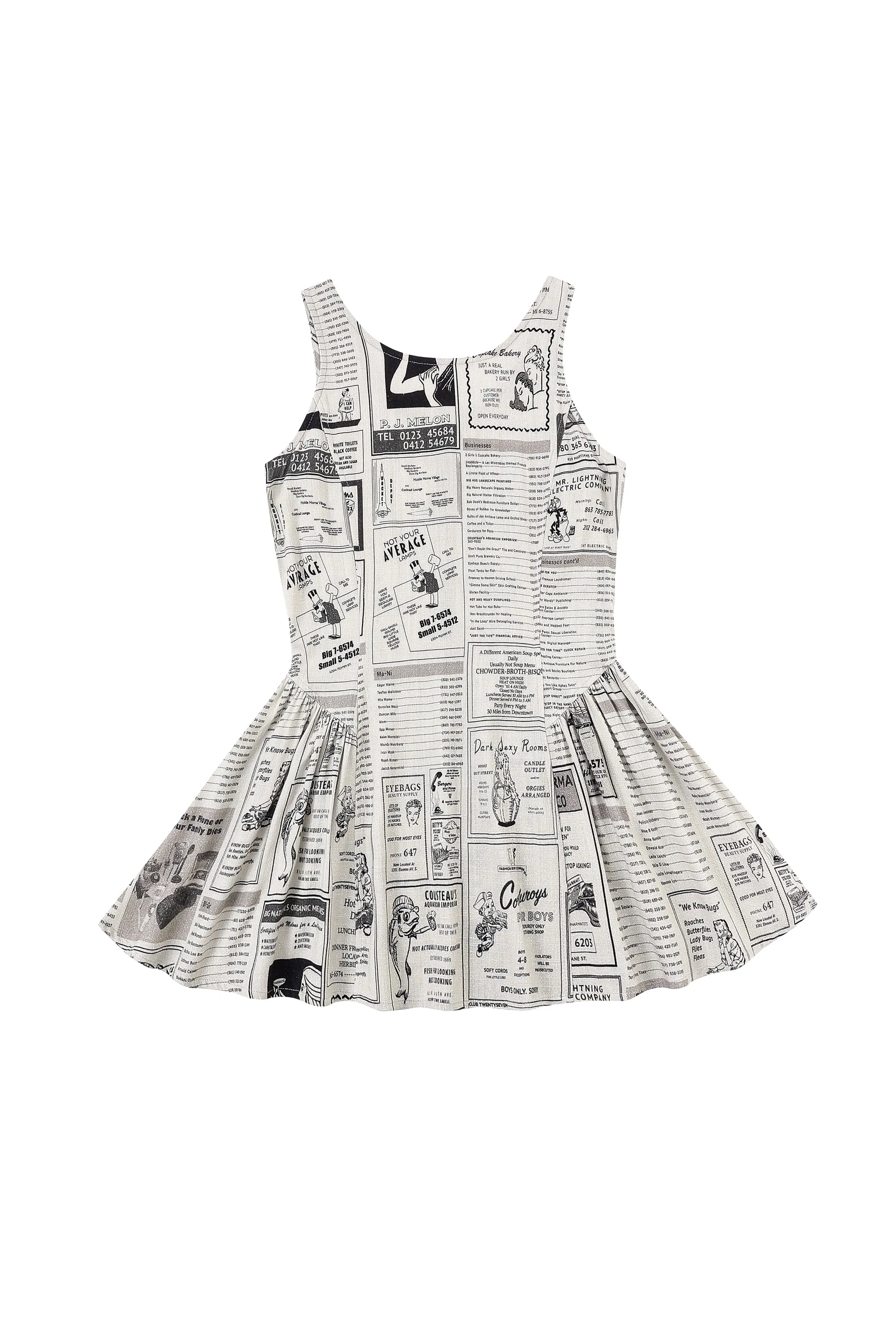 Barefoot mini Dress Soft Linen White Pages sold by Fashion Brand Company product image thumbnail 3