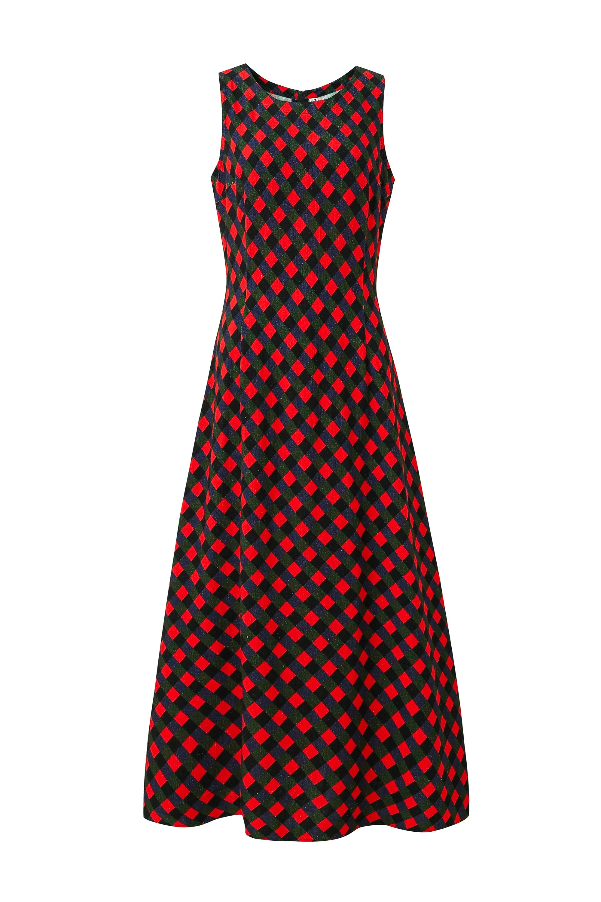 Good Woman Soft Linen Dress Diamond Print sold by Fashion Brand Company product image thumbnail 3