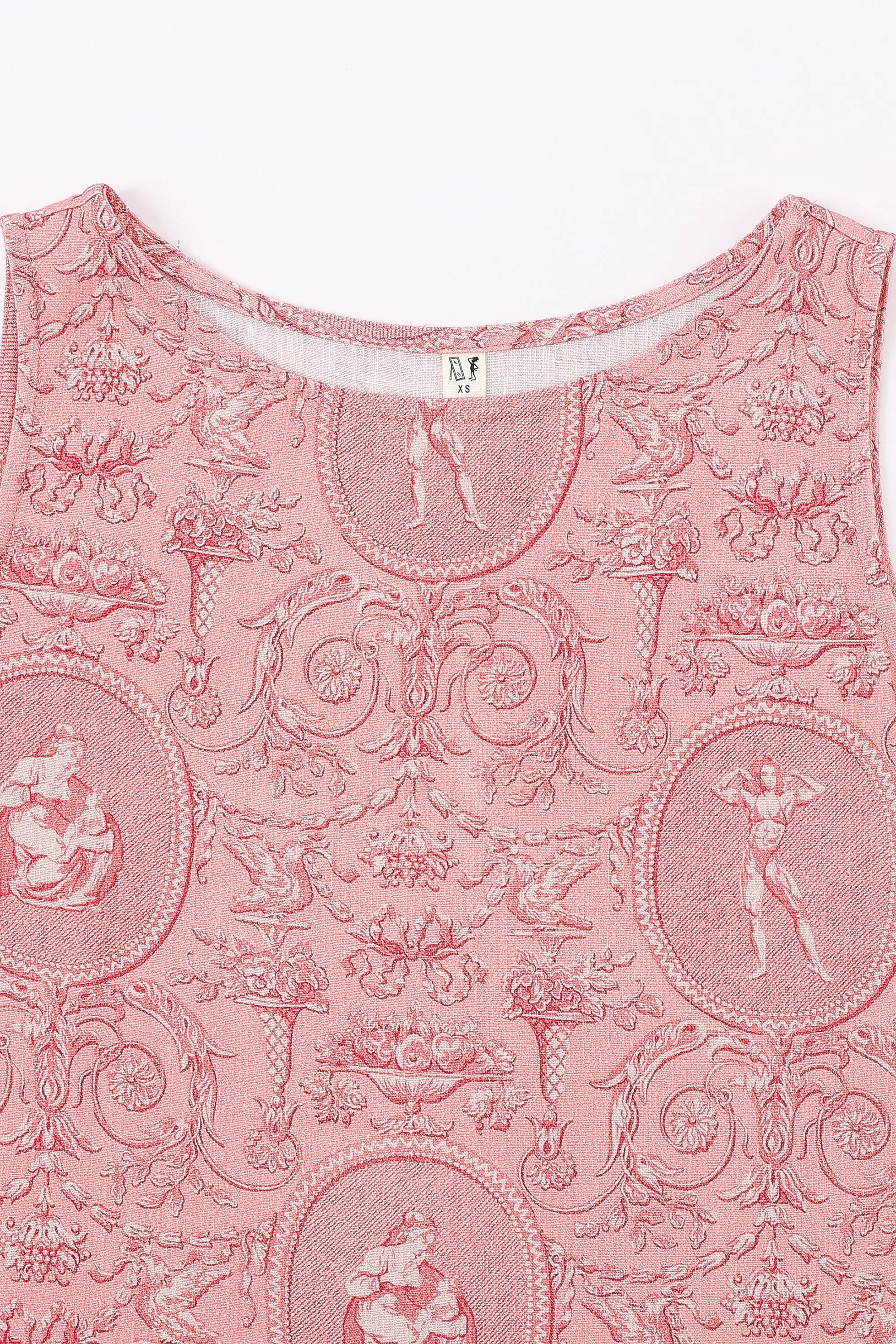 Shift Tank Soft Linen "Women" Pink Toile sold by Fashion Brand Company product image thumbnail 5