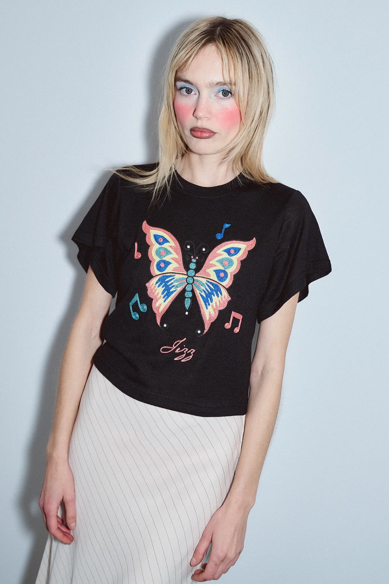 Jazz Butterfly Wool Blend Tommy Tee sold by Fashion Brand Company product image thumbnail 3