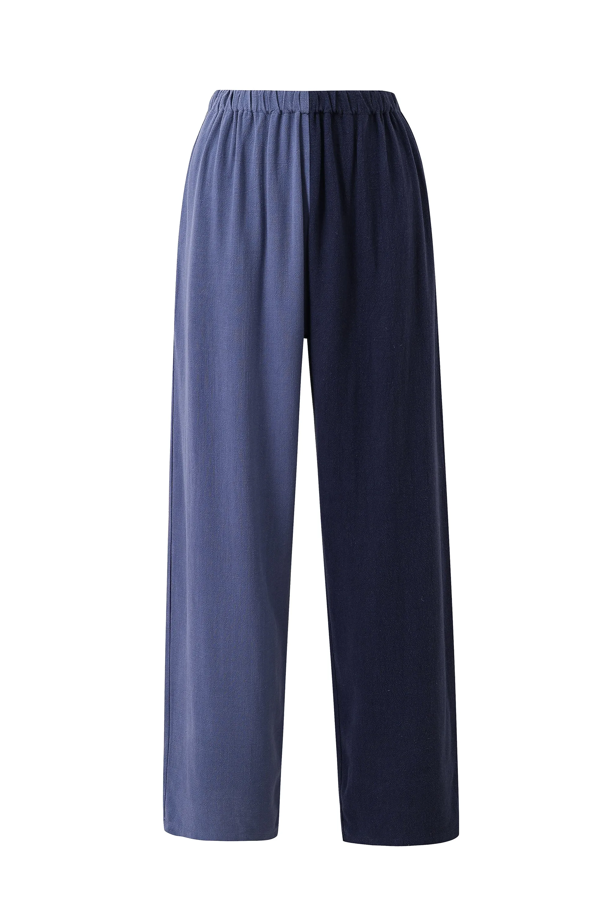 Vest & Pants Soft Linen Lazy Pants Set Blue/Navy sold by Fashion Brand Company product image thumbnail 5