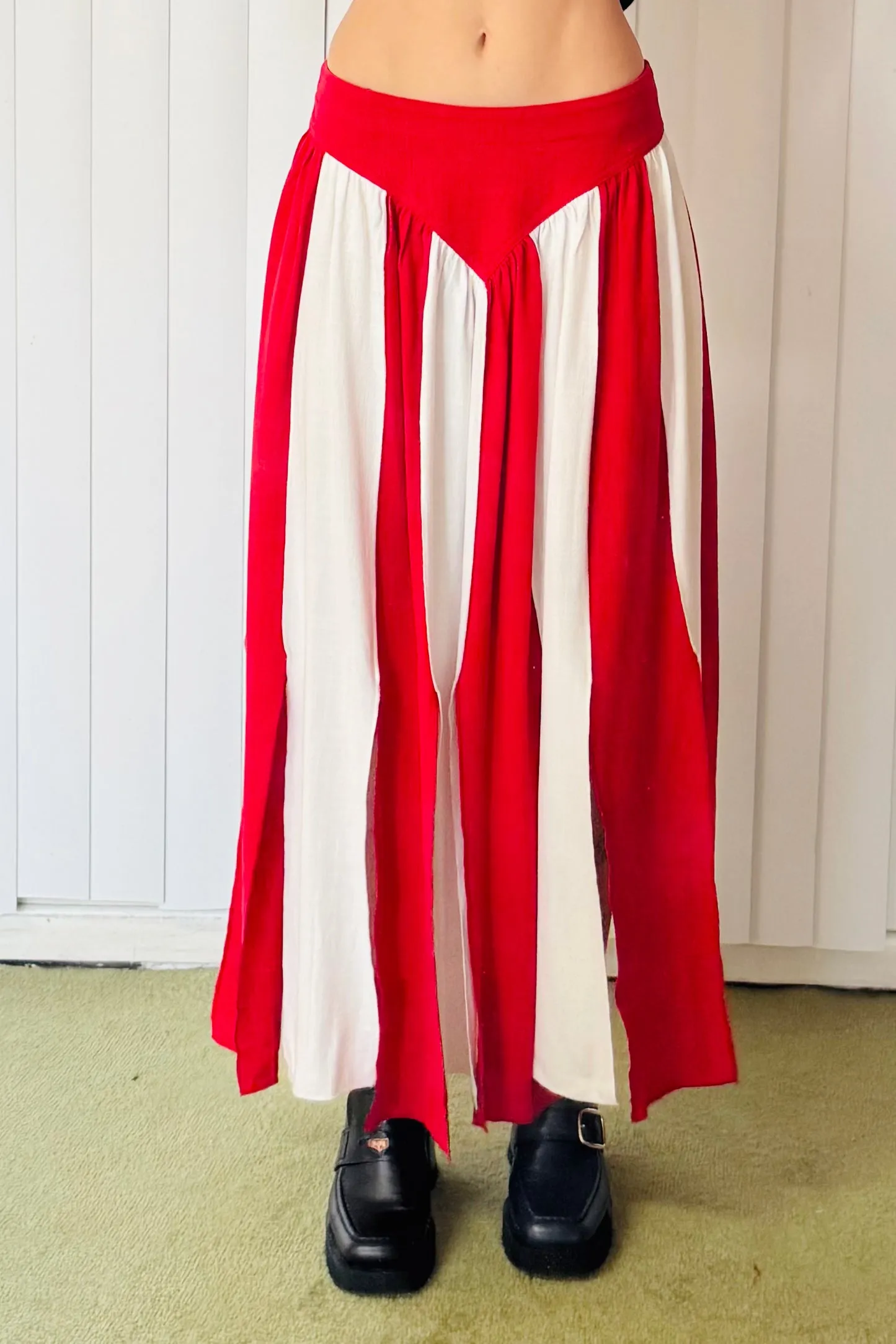 SAMPLE #637 - S Striped Cheer Carwash Skirt sold by Fashion Brand Company product image thumbnail 2