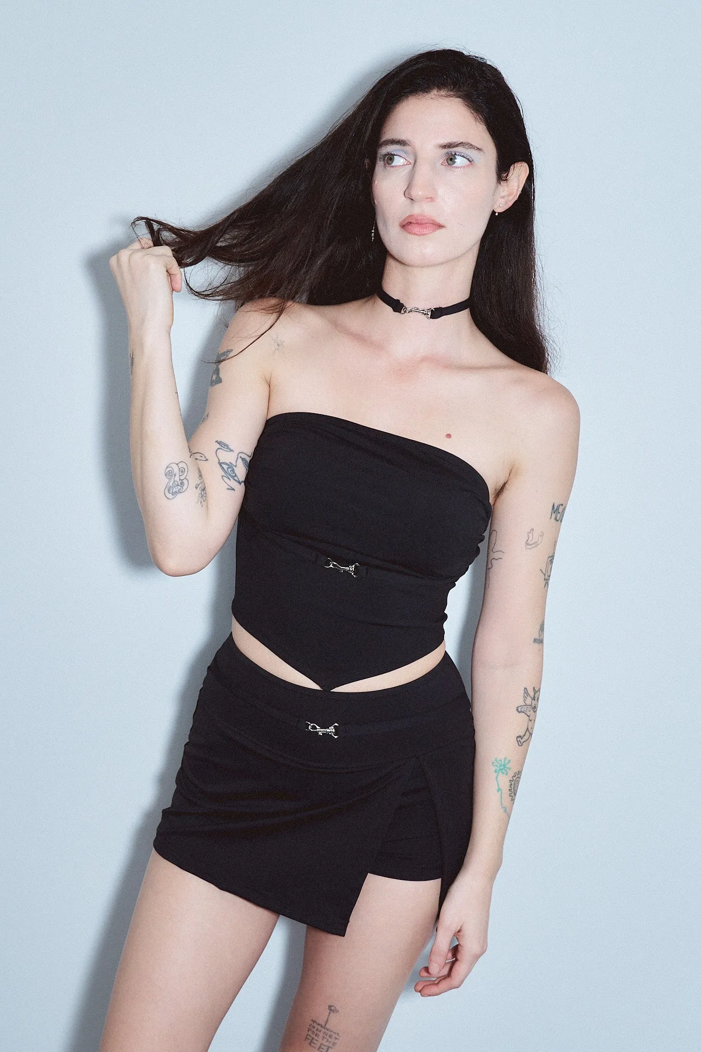 Convertible Belt Tube Top Black sold by Fashion Brand Company product image thumbnail 4