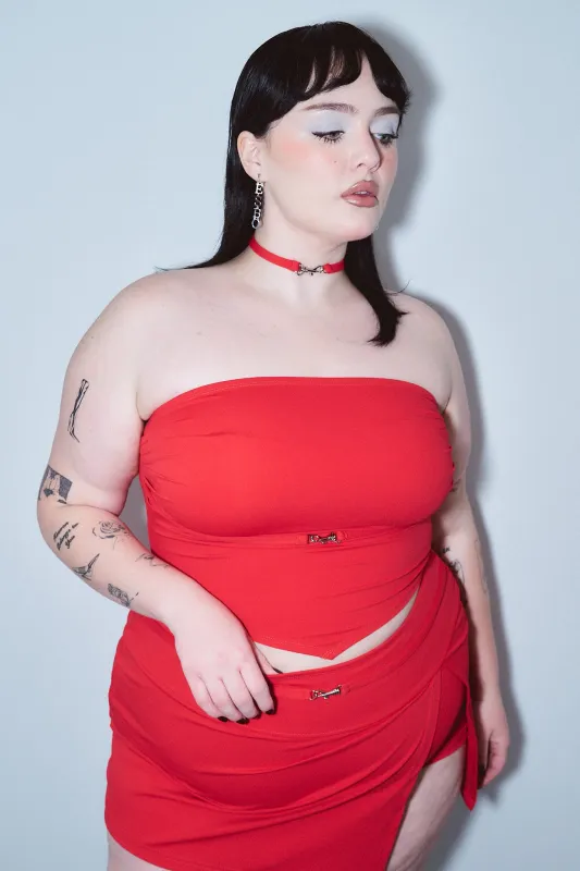 Convertible Belt Top Red made by Fashion Brand Company