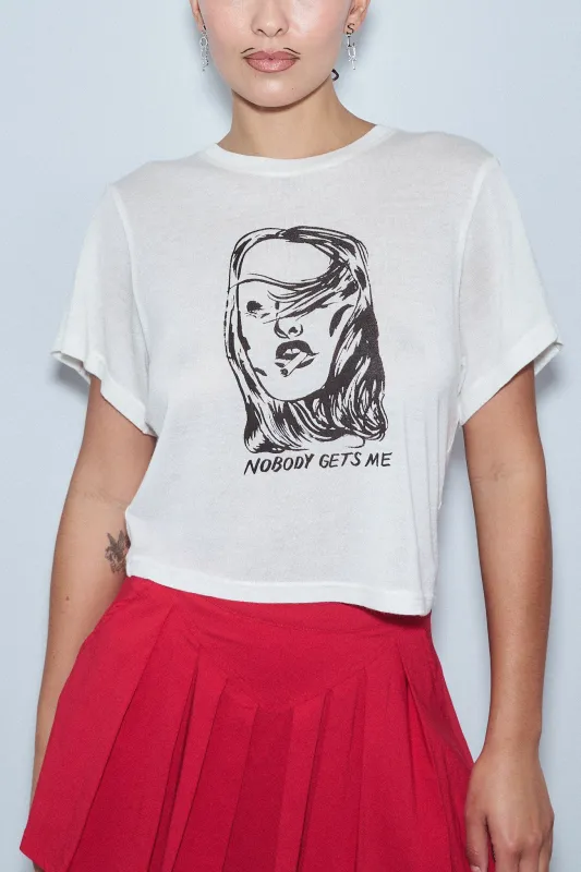 1 left - NOBODY GETS ME Tommy Tee X Nicholas Gazin made by Fashion Brand Company