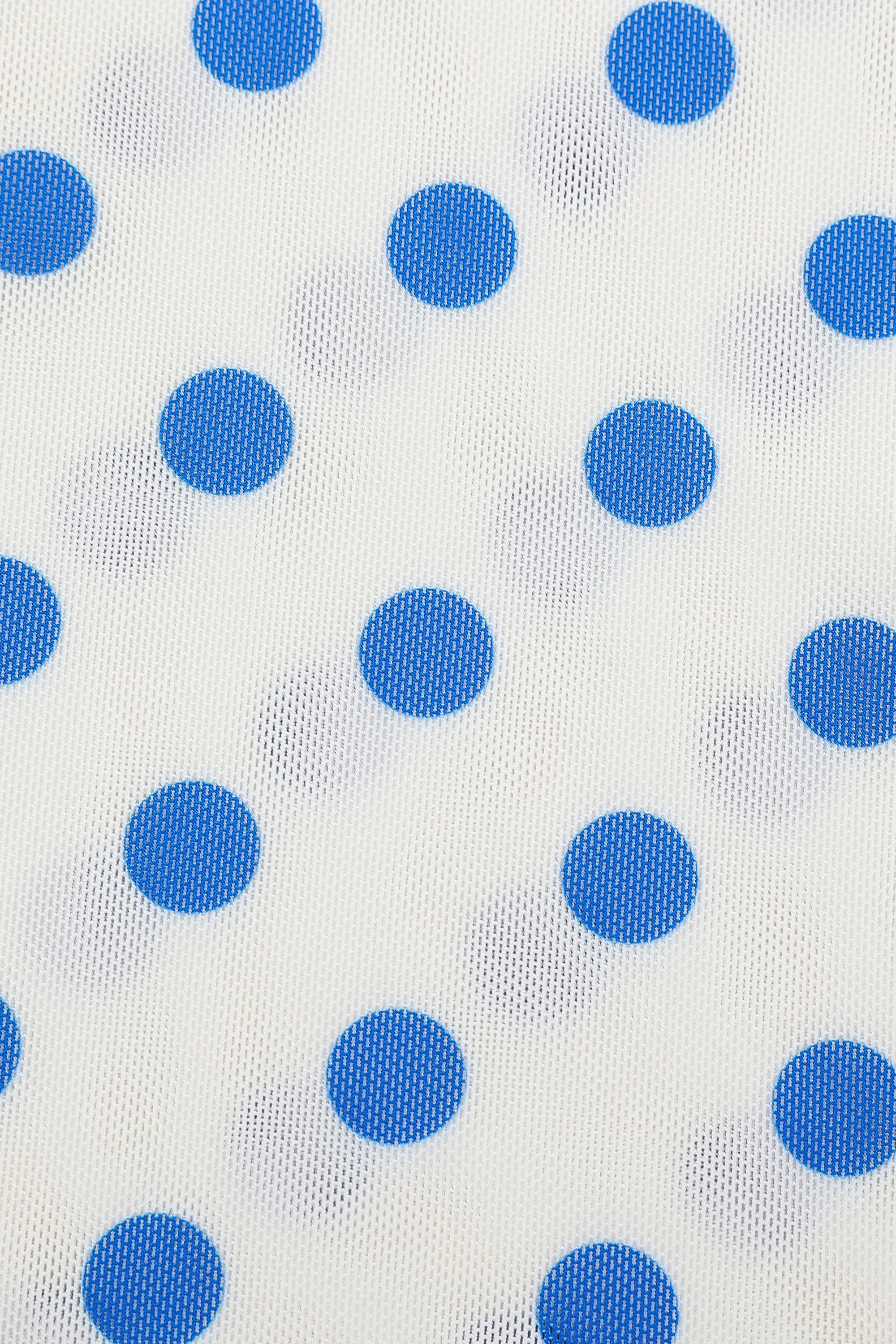Mesh Clown Collar Dress Blue Polka Dot sold by Fashion Brand Company product image thumbnail 4