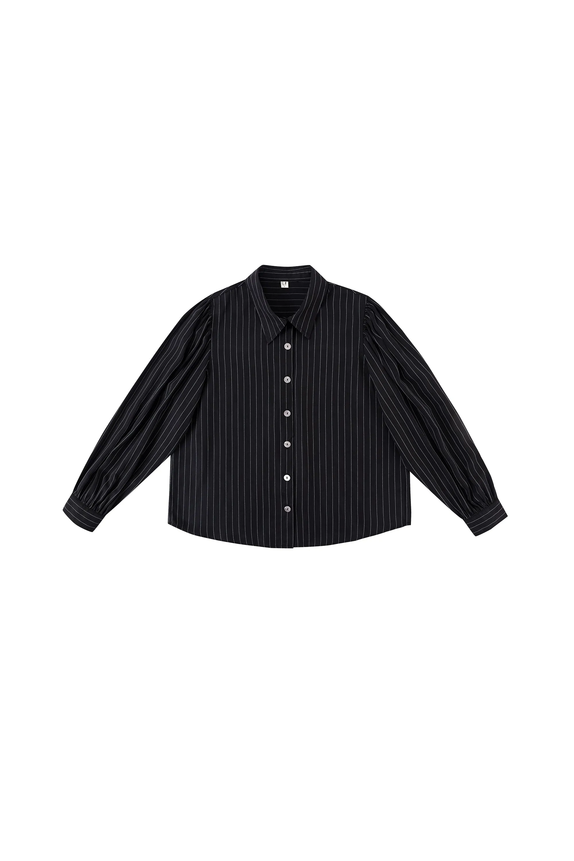 Boss Blouse Tencel Stripe Black sold by Fashion Brand Company product image thumbnail 2