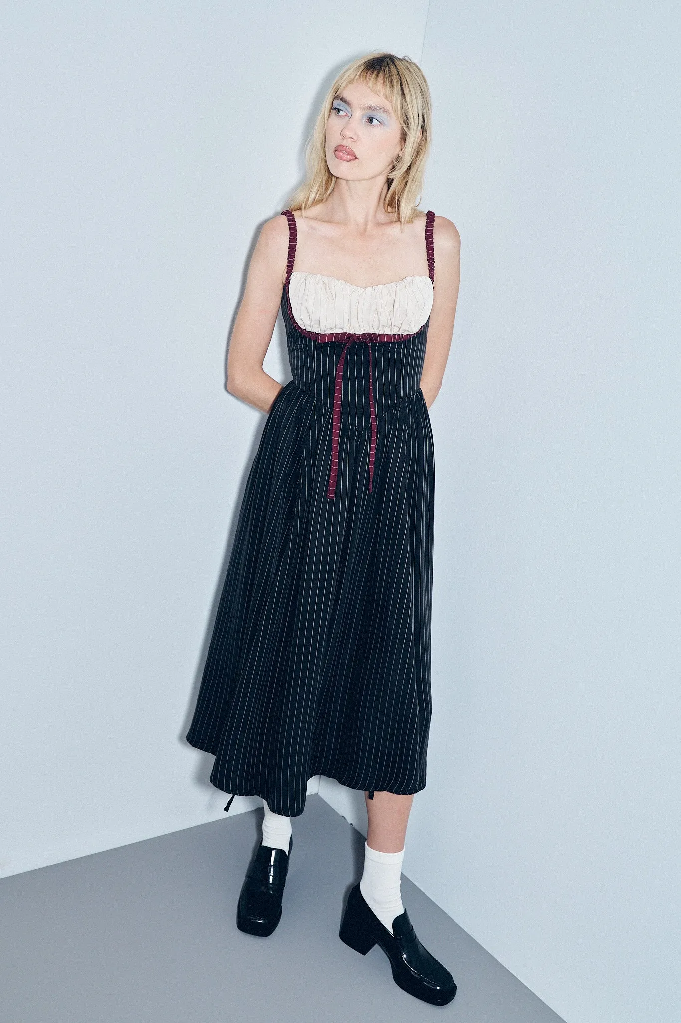 Pirate Queen Tencel Stripe Dress sold by Fashion Brand Company product image thumbnail 5