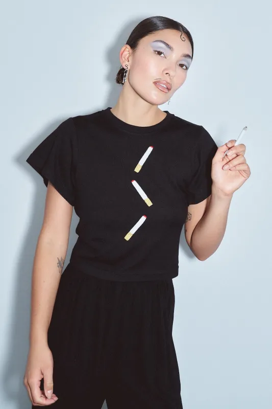 Cigarettes Wool Blend Tommy Tee made by Fashion Brand Company