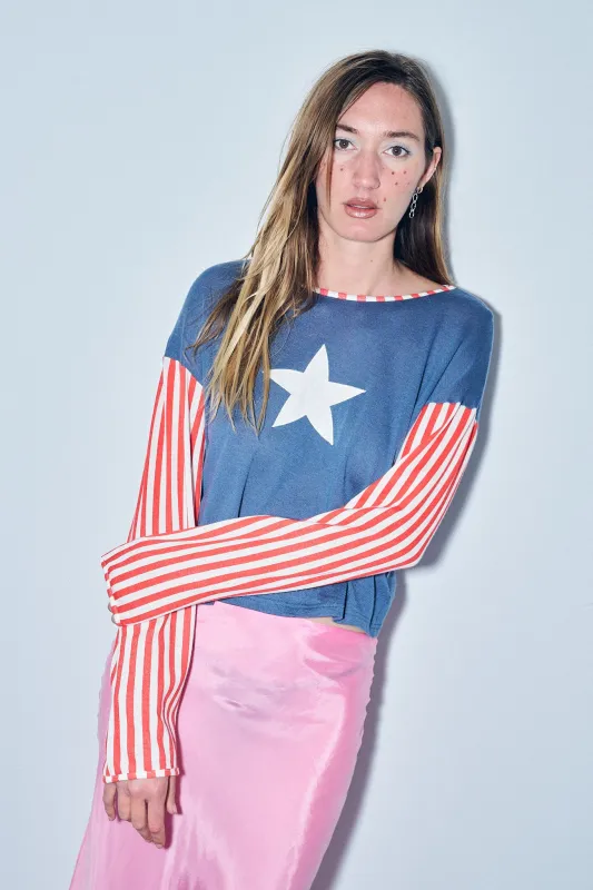 Lone Star Long Sleeve Wool Blend Tee made by Fashion Brand Company