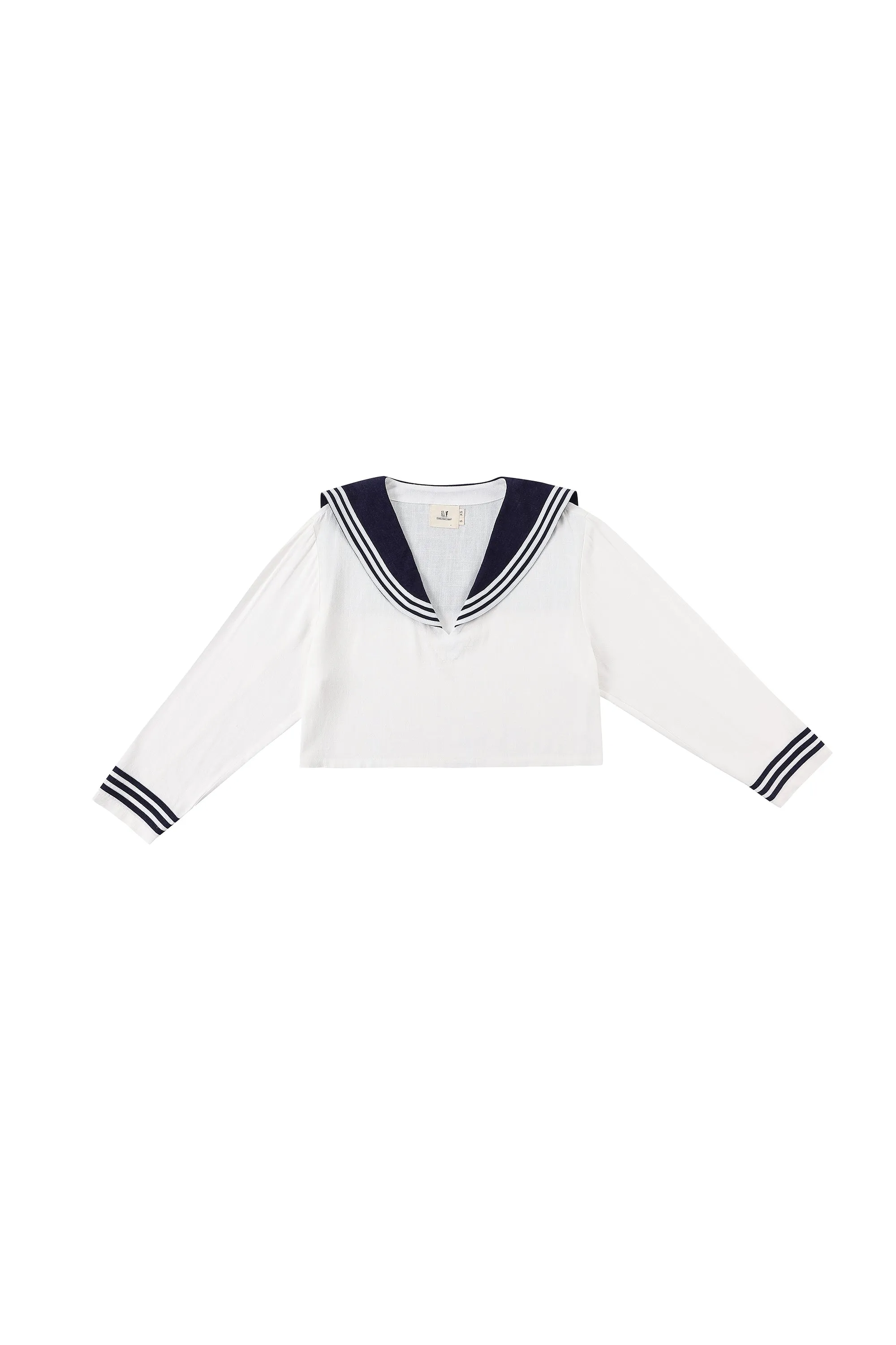Sailor Soft Linen Crop Top White sold by Fashion Brand Company product image thumbnail 5