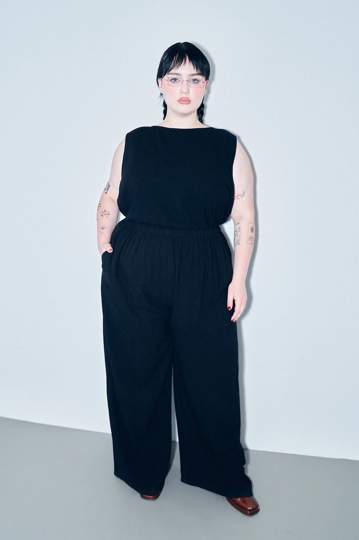 Lazy Pants Soft Linen Black sold by Fashion Brand Company product image thumbnail 3