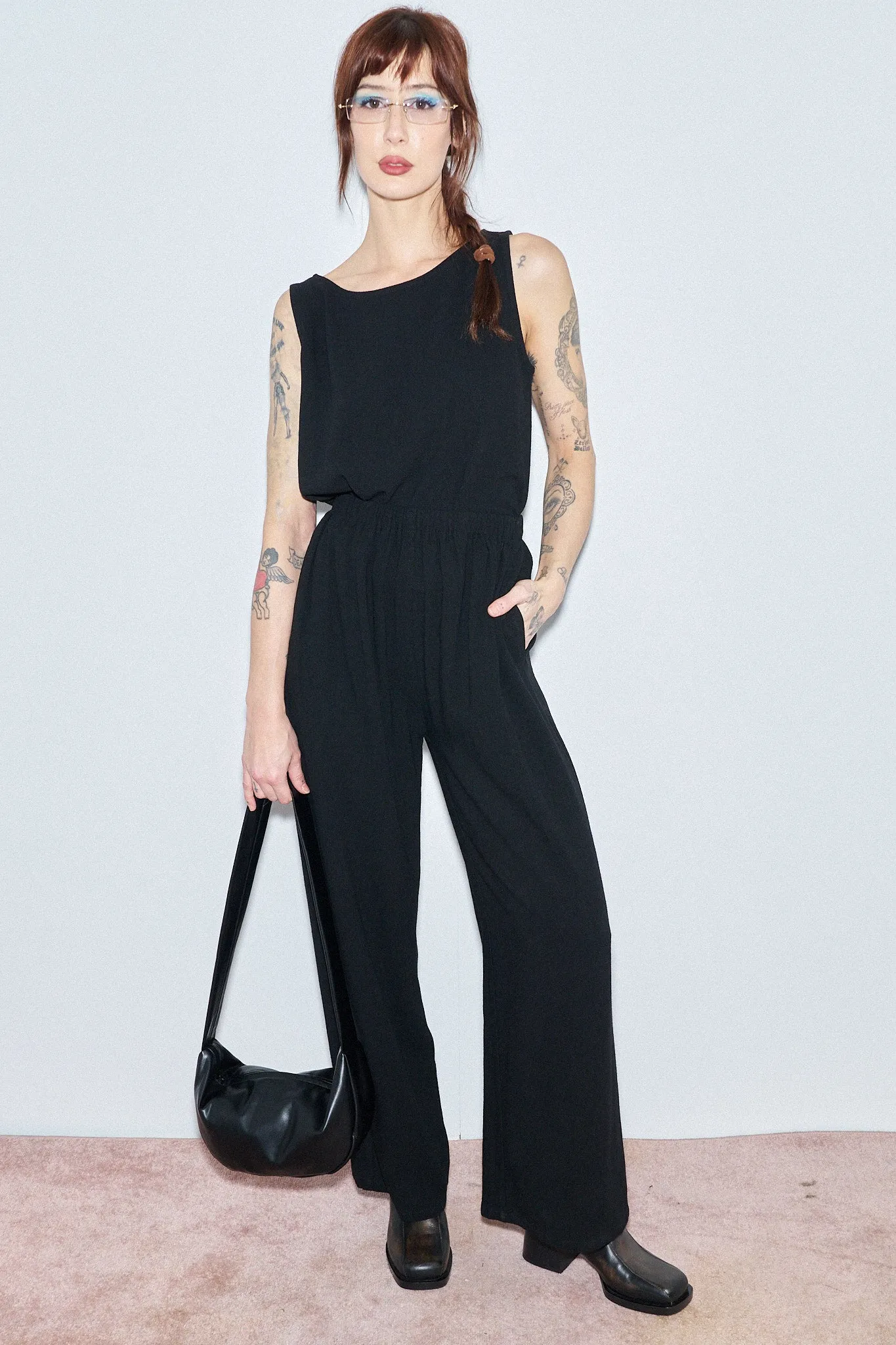 Lazy Pants Soft Linen Black sold by Fashion Brand Company