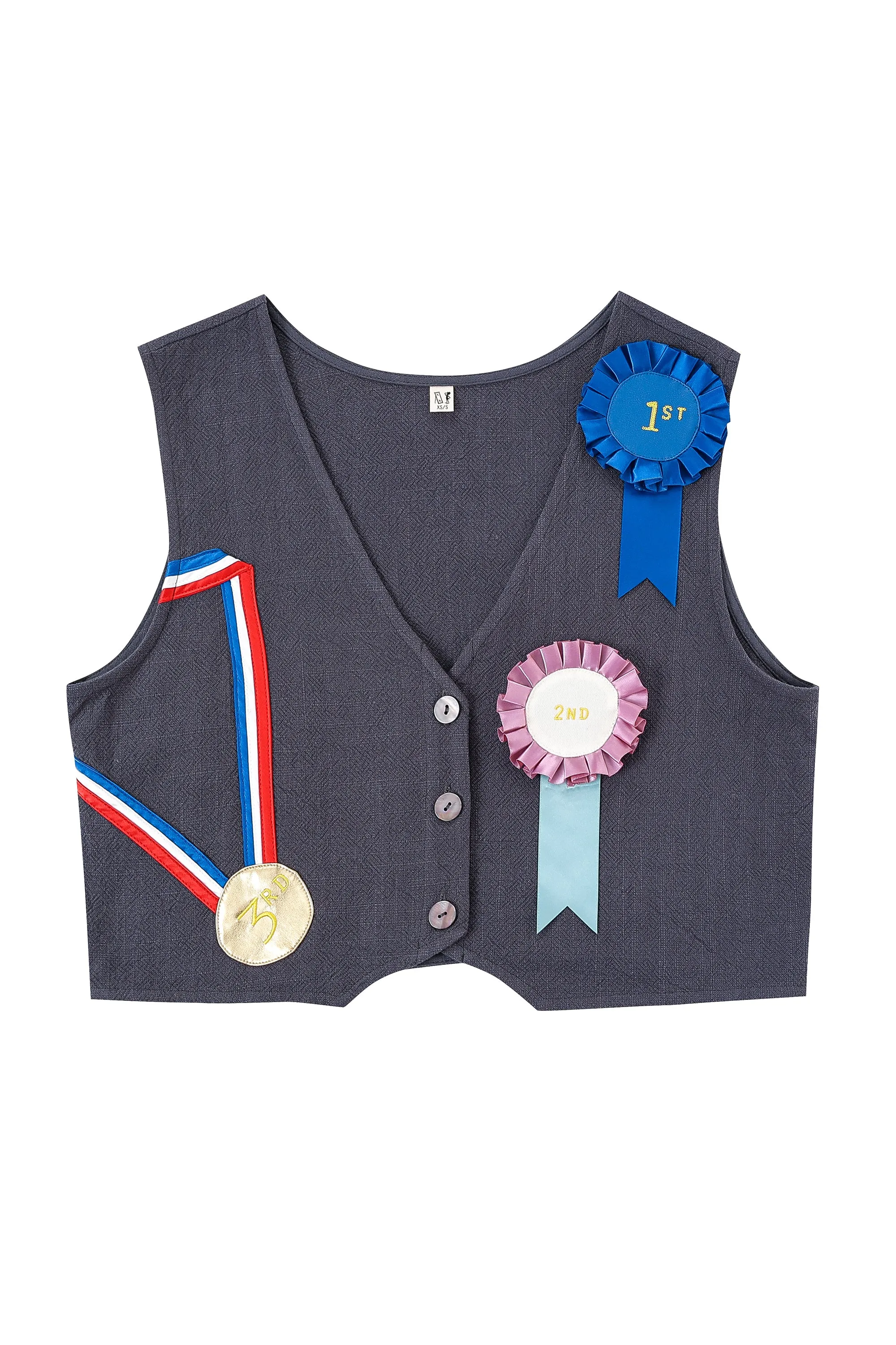 4 left - Winners Only Thick Linen Vest sold by Fashion Brand Company