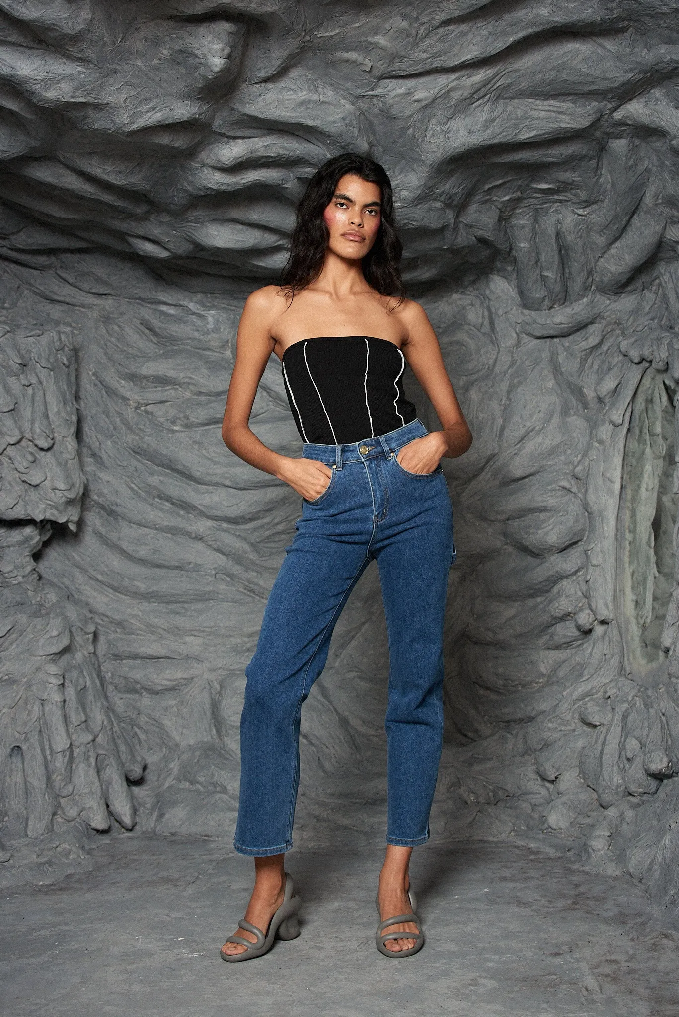 Farm Nap Jeans Crop sold by Fashion Brand Company product image thumbnail 5