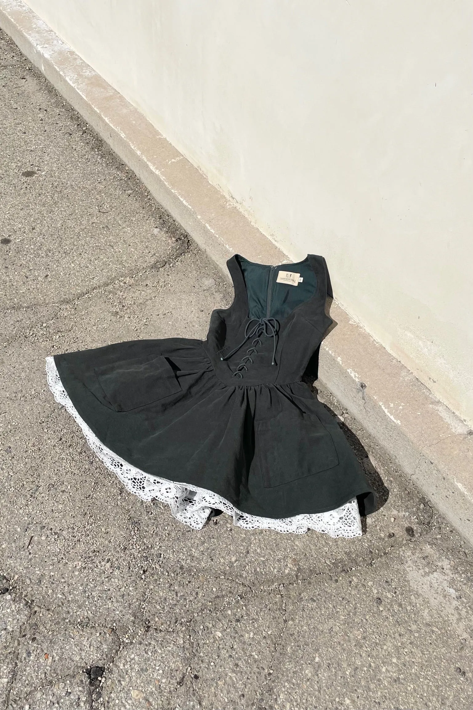 Farm Chores Mini Dress Forest sold by Fashion Brand Company product image thumbnail 5