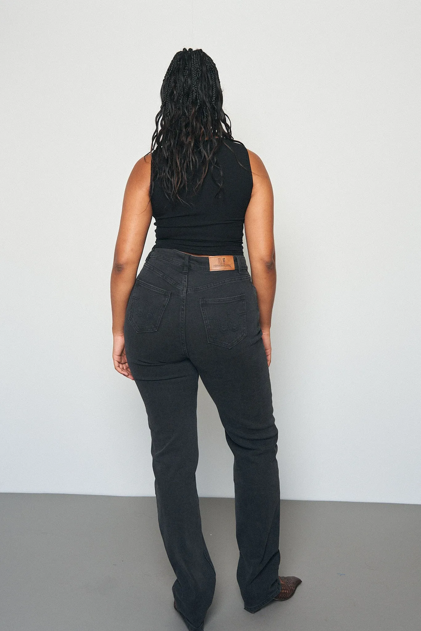 TALL Nap Jeans for Big Butts black denim sold by Fashion Brand Company product image thumbnail 2
