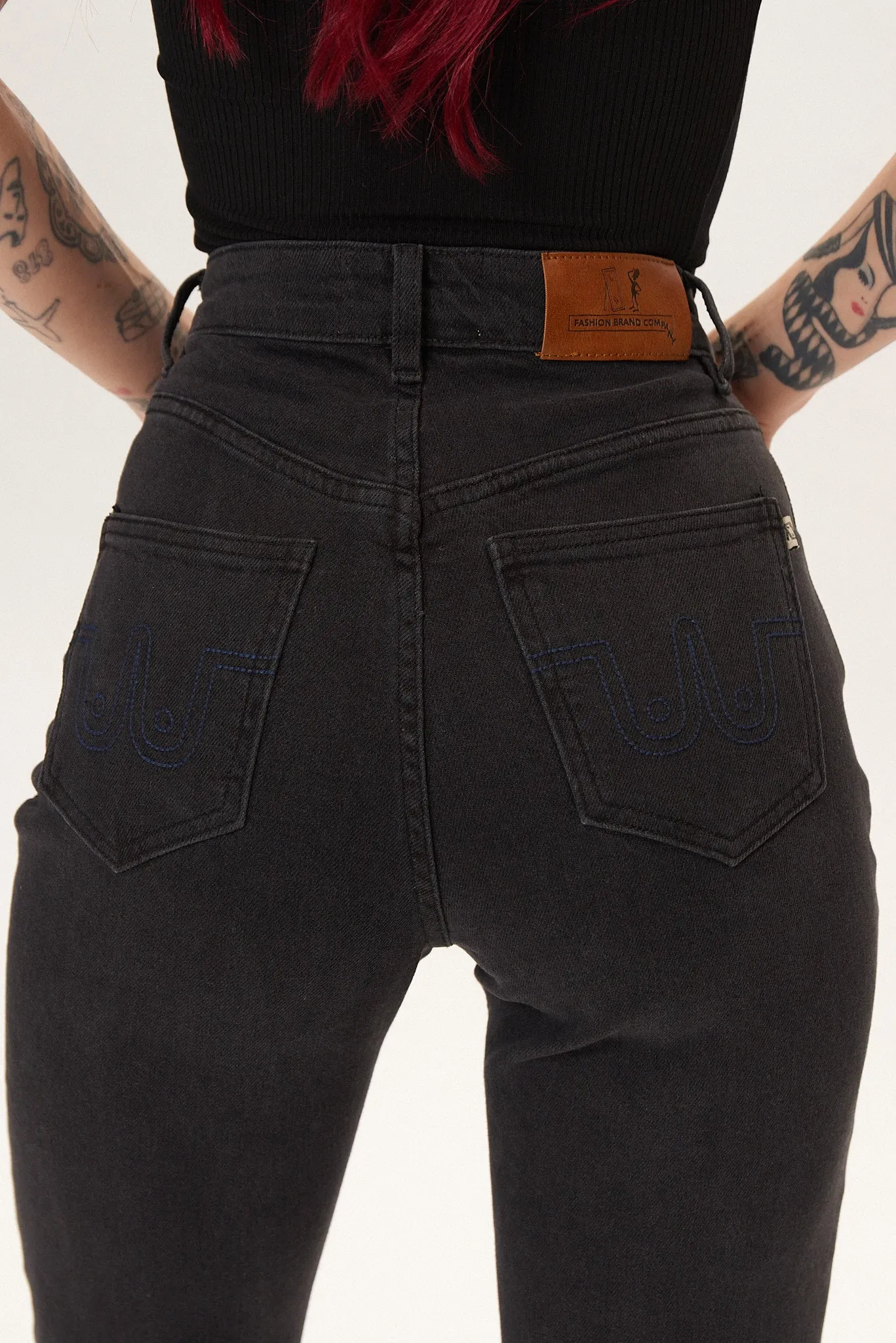 Nap Jeans for big butts black denim sold by Fashion Brand Company product image thumbnail 4