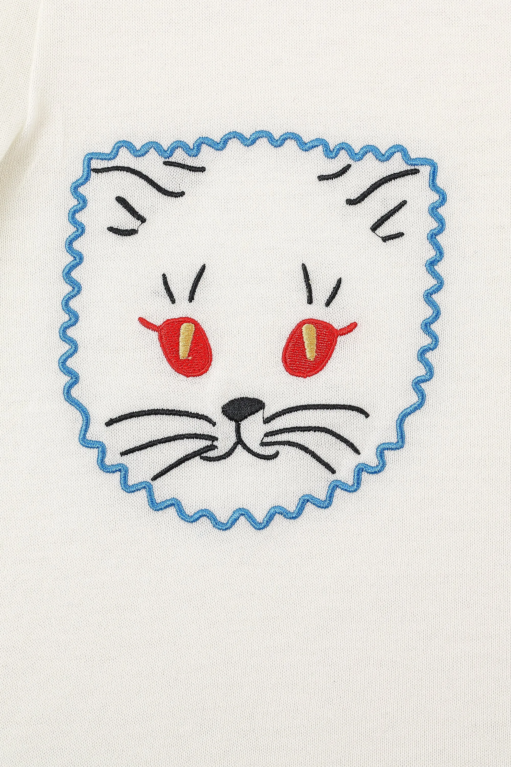 Cat Boobs Embroidered Tommy Tee sold by Fashion Brand Company product image thumbnail 4